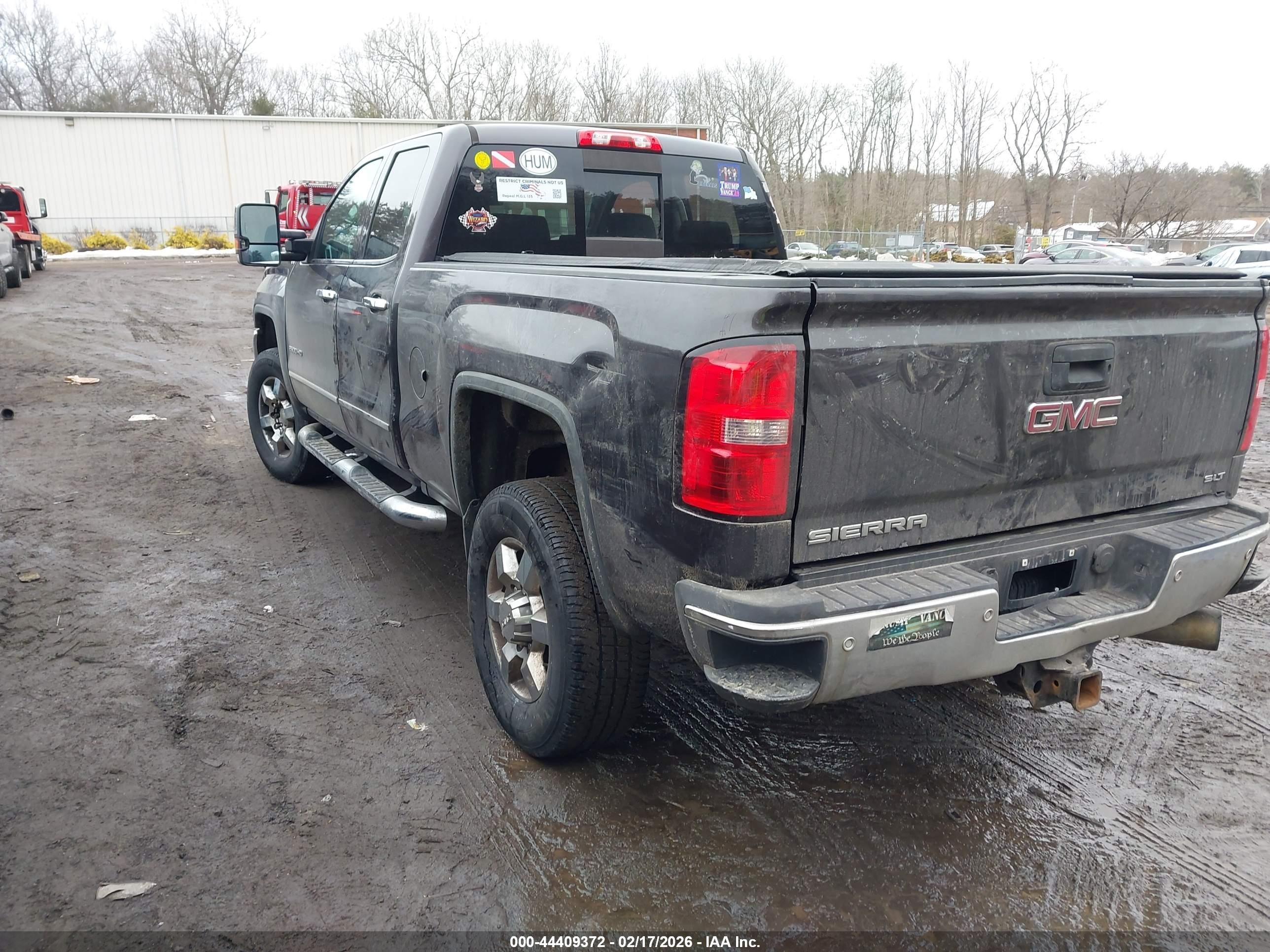 2015 Gmc Sierra 2500hd Slt Gray vin: 1GT22ZE87FZ534848