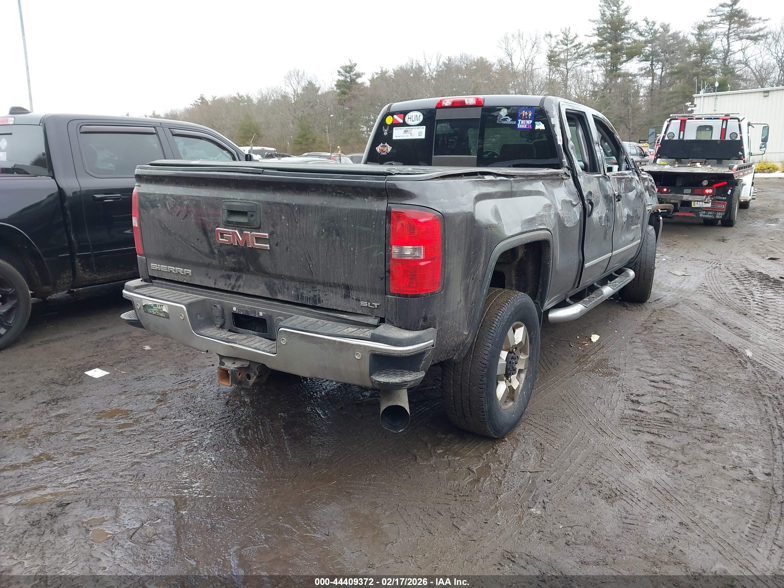 2015 Gmc Sierra 2500hd Slt Gray vin: 1GT22ZE87FZ534848