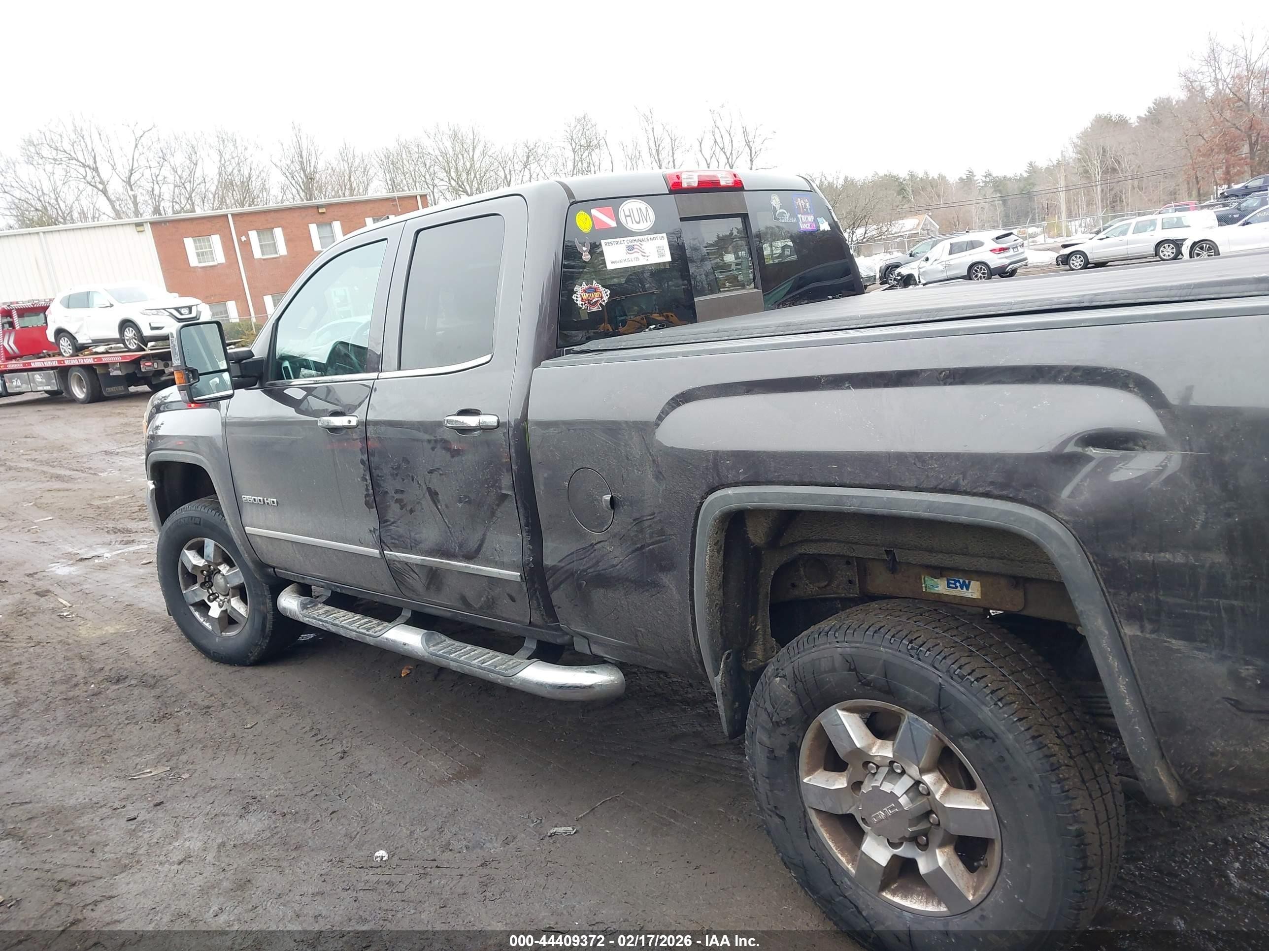 2015 Gmc Sierra 2500hd Slt Gray vin: 1GT22ZE87FZ534848