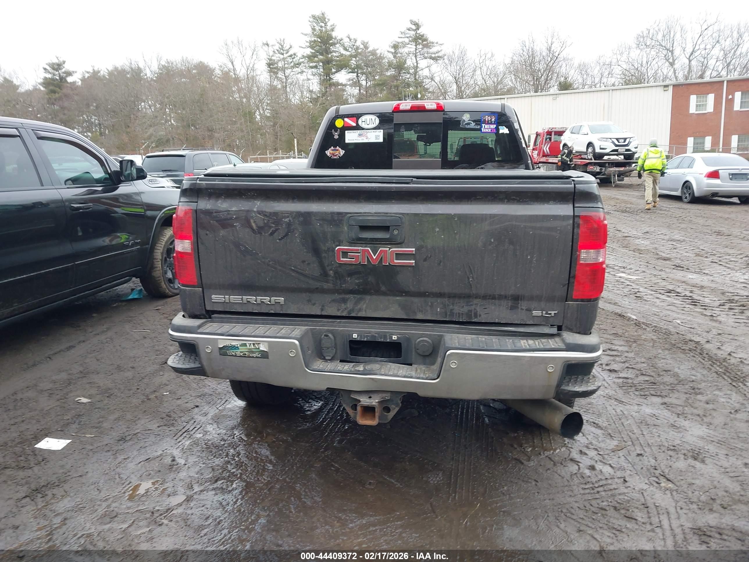 2015 Gmc Sierra 2500hd Slt Gray vin: 1GT22ZE87FZ534848