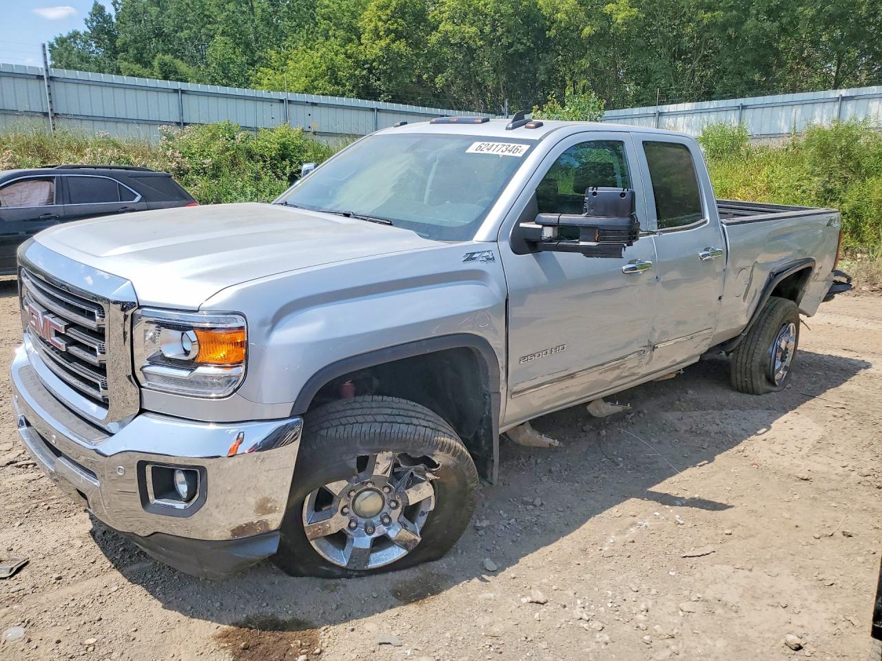 2015 Gmc Sierra K2500 Slt Silver vin: 1GT22ZEG1FZ547683