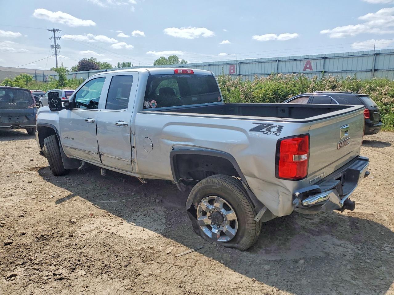 2015 Gmc Sierra K2500 Slt Silver vin: 1GT22ZEG1FZ547683
