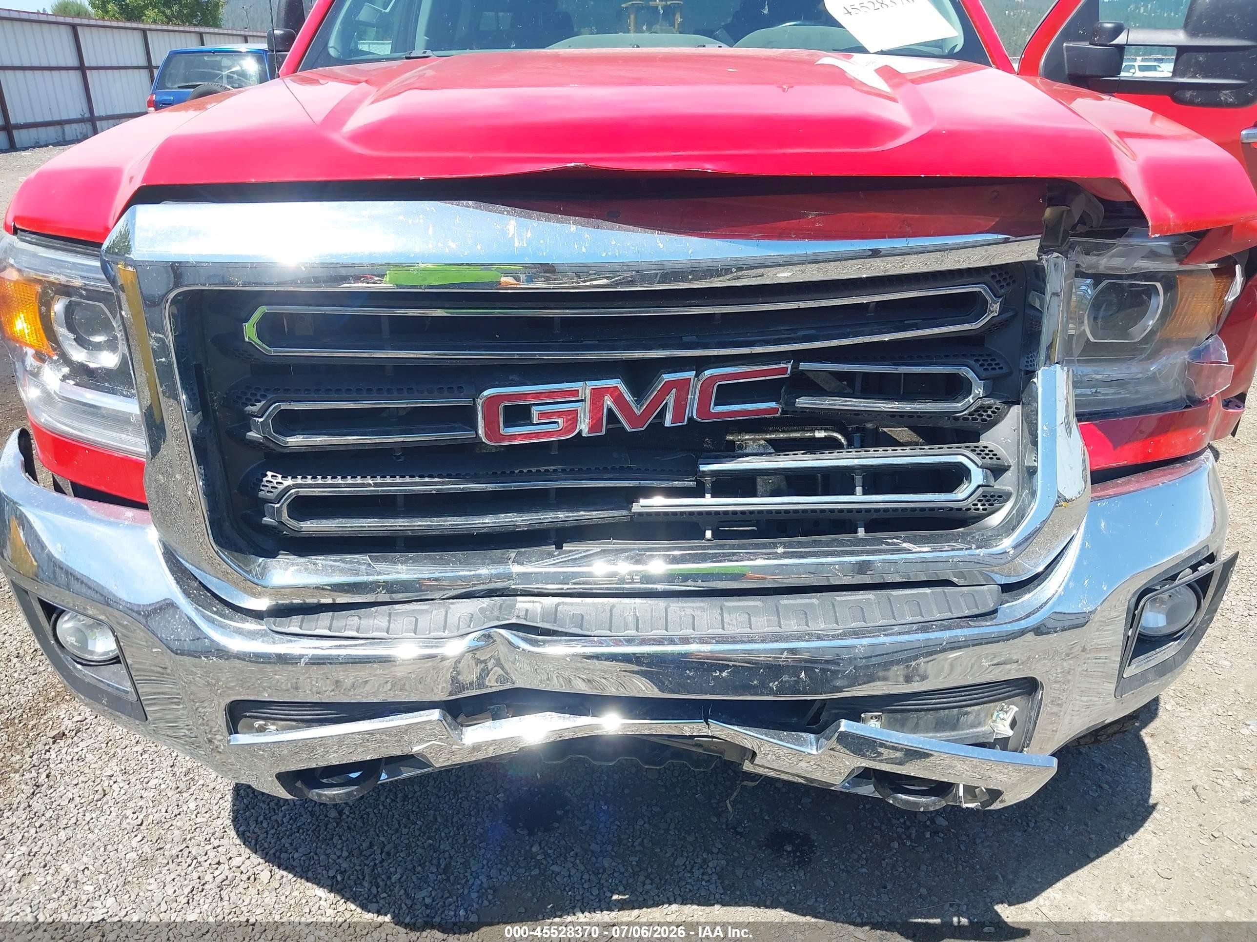 2015 Gmc Sierra 2500hd Slt Red vin: 1GT22ZEG2FZ128418
