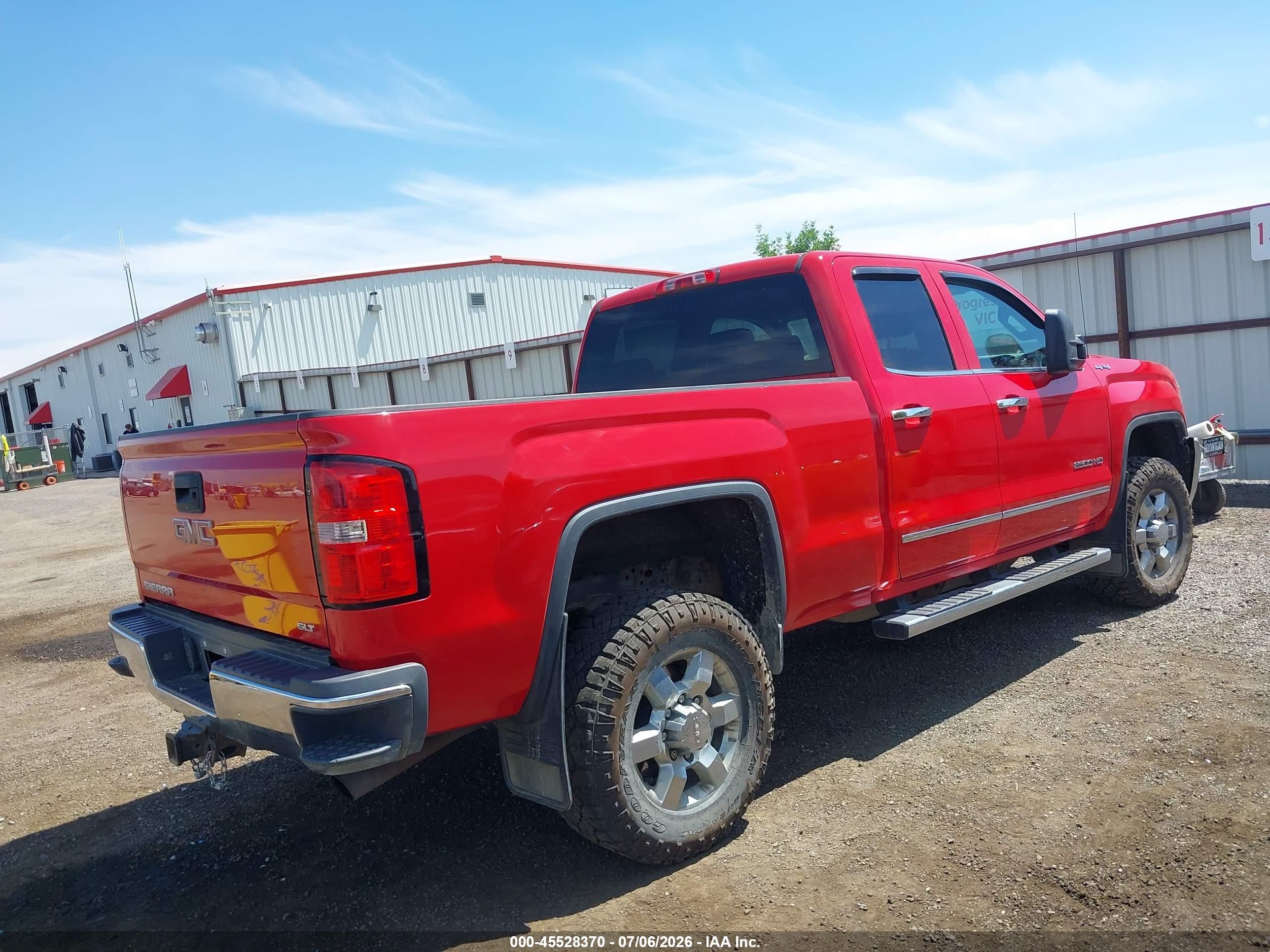 2015 Gmc Sierra 2500hd Slt Red vin: 1GT22ZEG2FZ128418