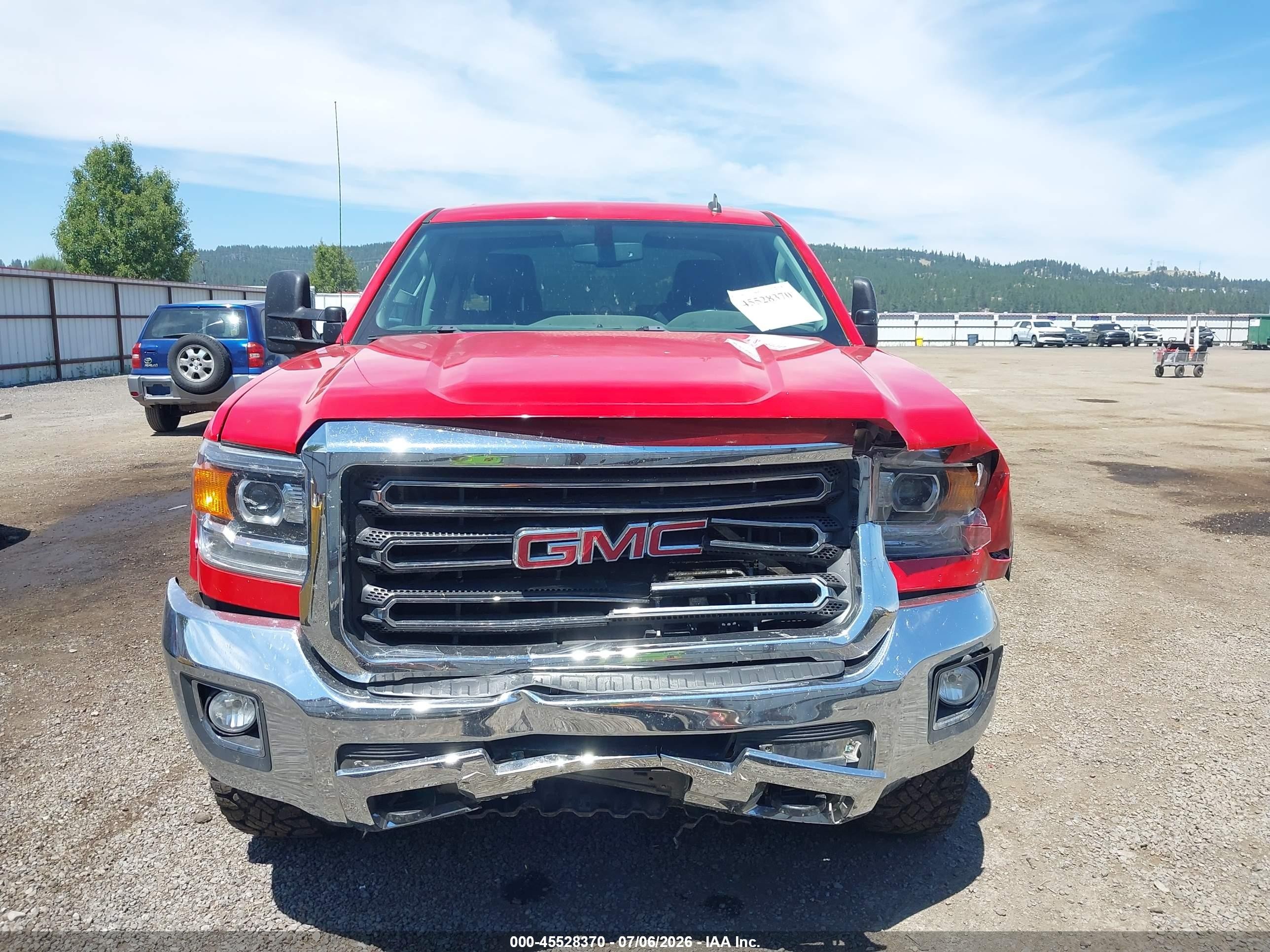 2015 Gmc Sierra 2500hd Slt Red vin: 1GT22ZEG2FZ128418