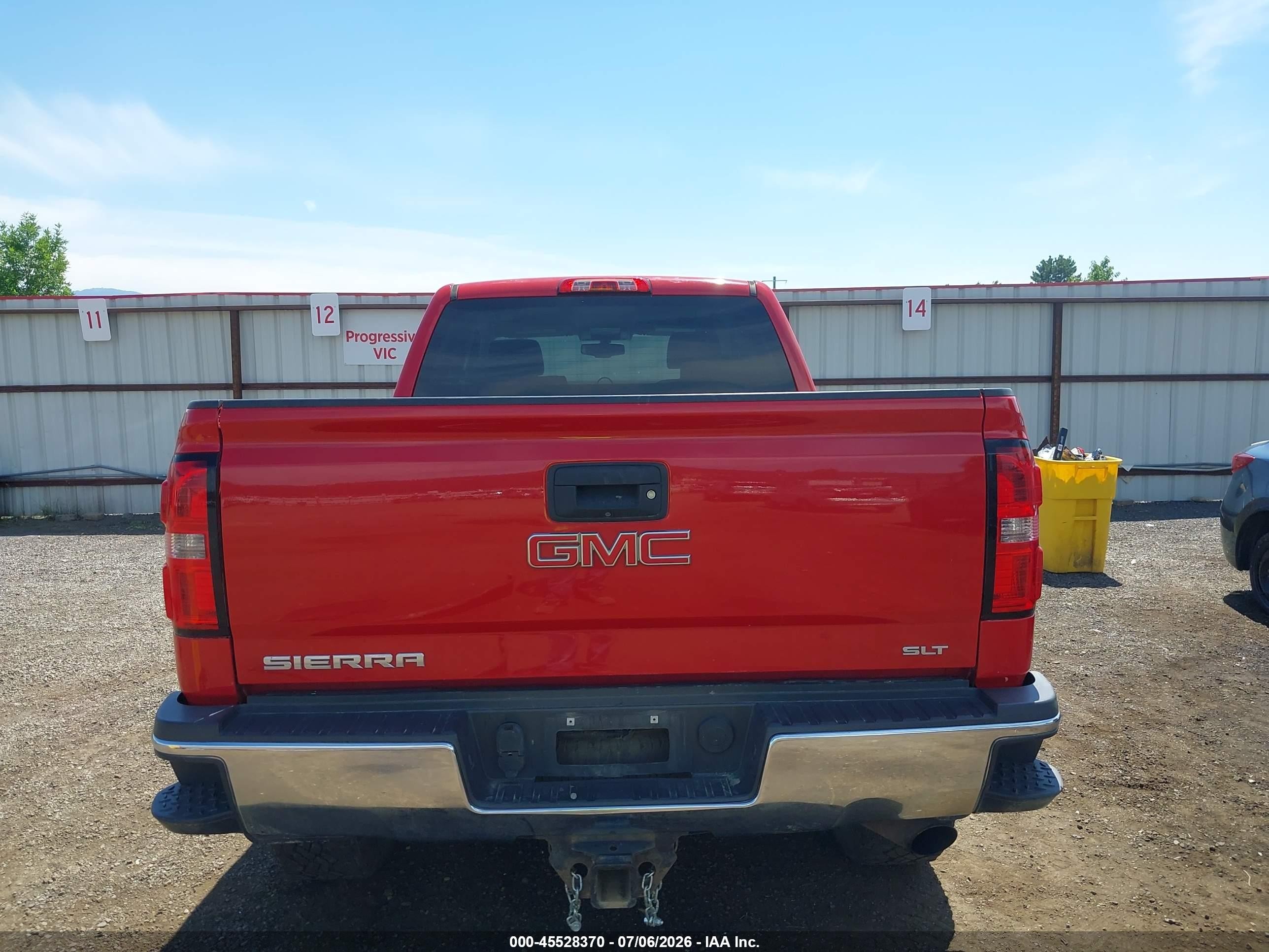 2015 Gmc Sierra 2500hd Slt Red vin: 1GT22ZEG2FZ128418