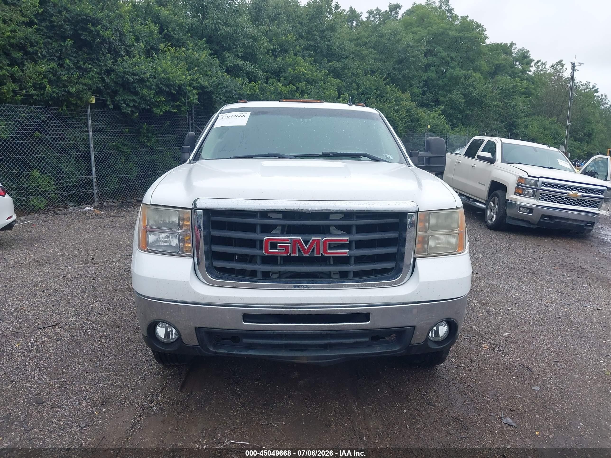 2010 Gmc Sierra 2500hd Work Truck White vin: 1GT3KZBG2AF149479