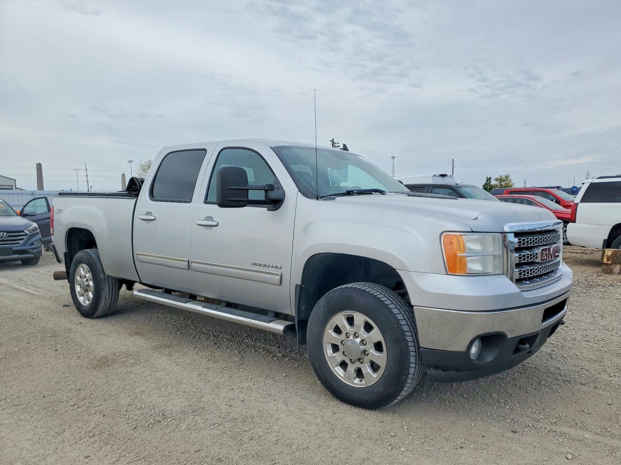 2013 Gmc Sierra K3500 Slt Silver vin: 1GT424E82DF215948