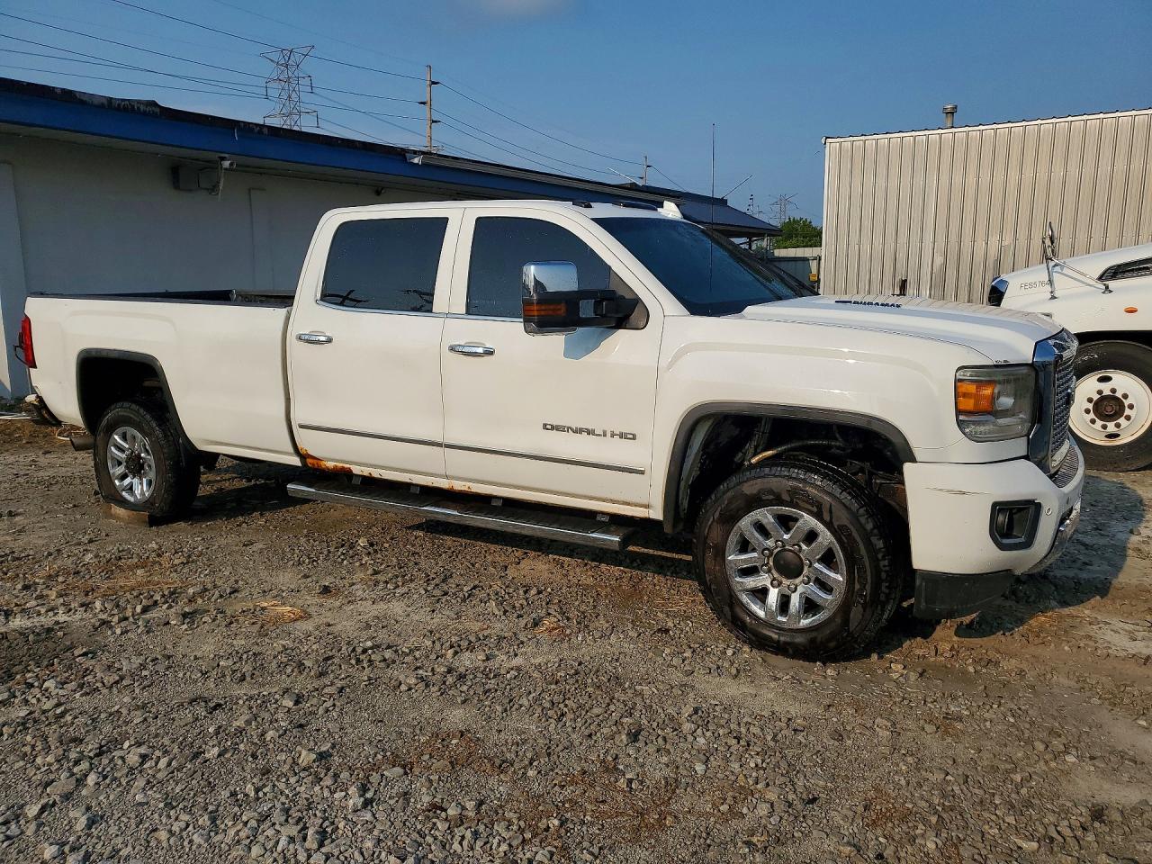 2015 Gmc Sierra K3500 Denali White vin: 1GT424E88FF638262