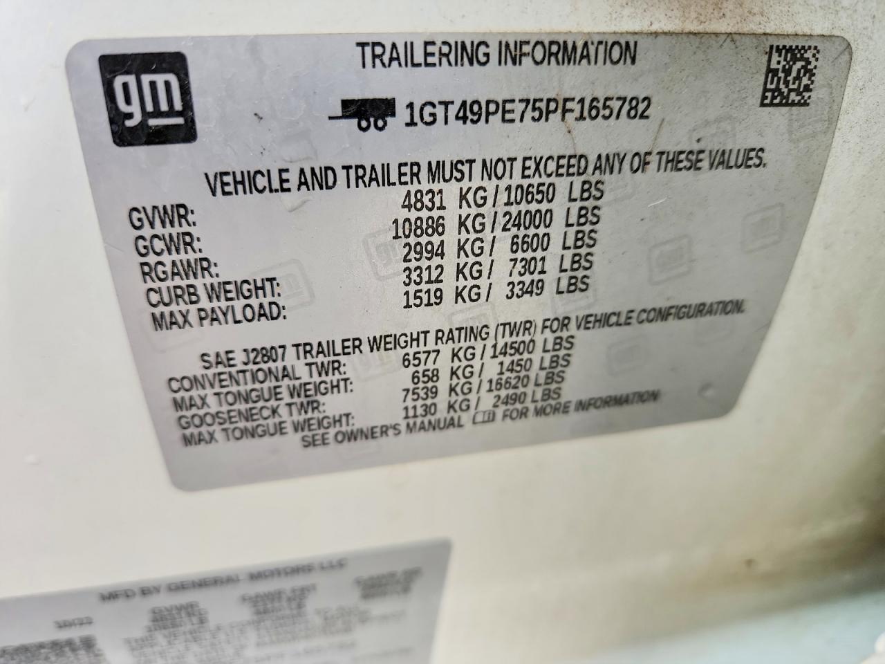 2023 Gmc Sierra K2500 At4 White vin: 1GT49PE75PF165782
