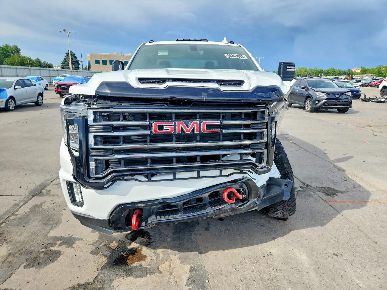 2022 Gmc Sierra K2500 At4 White vin: 1GT49PEY0NF110355
