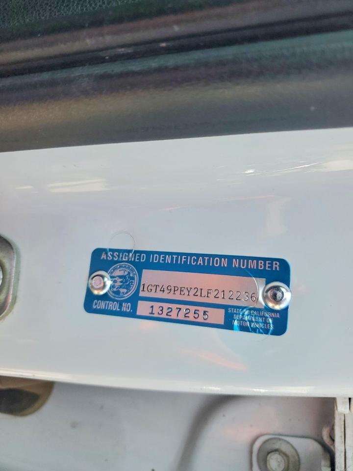 2020 Gmc Sierra K2500 At4 White vin: 1GT49PEY2LF212236