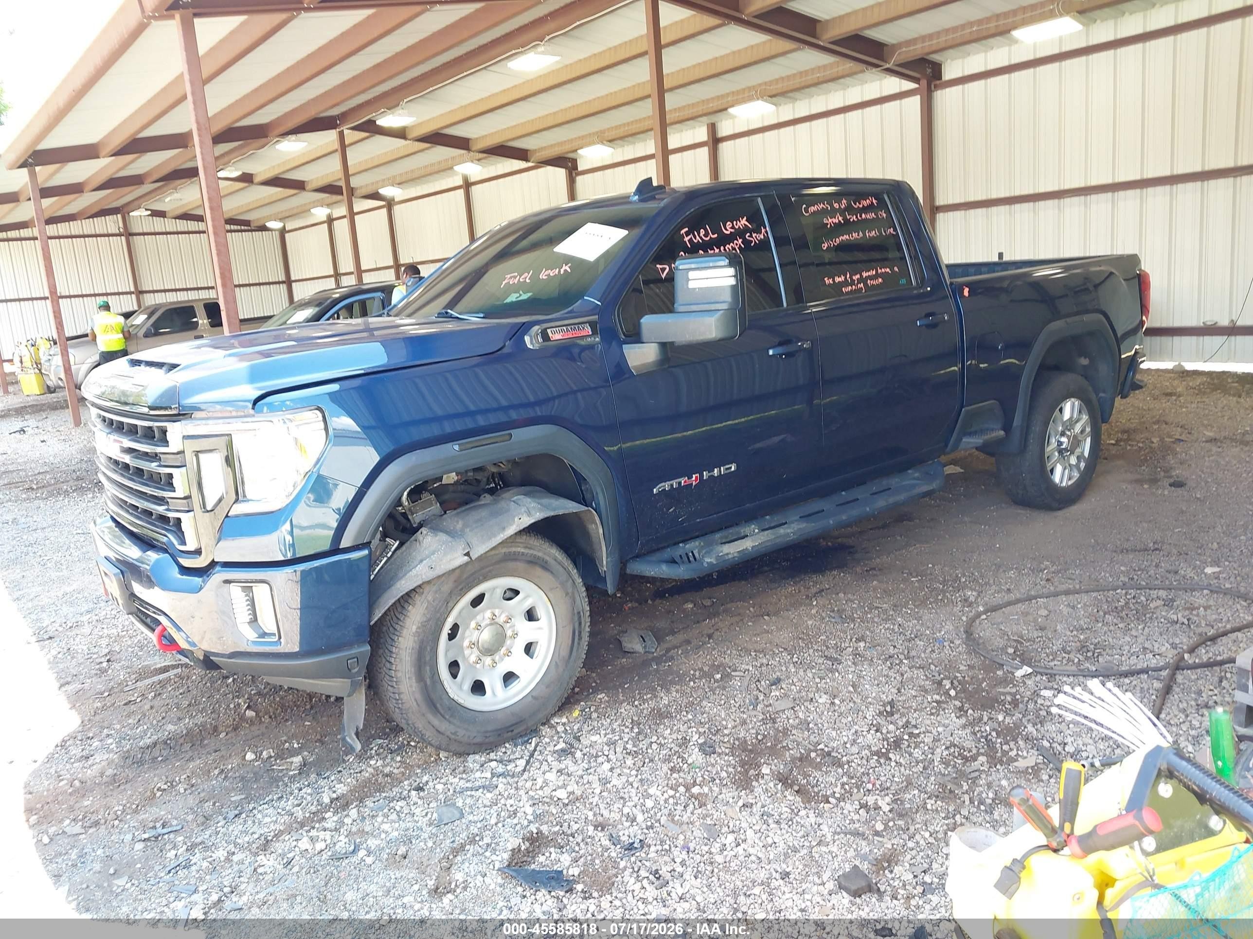2021 Gmc Sierra 3500 Blue vin: 1GT49VEY2MF306056
