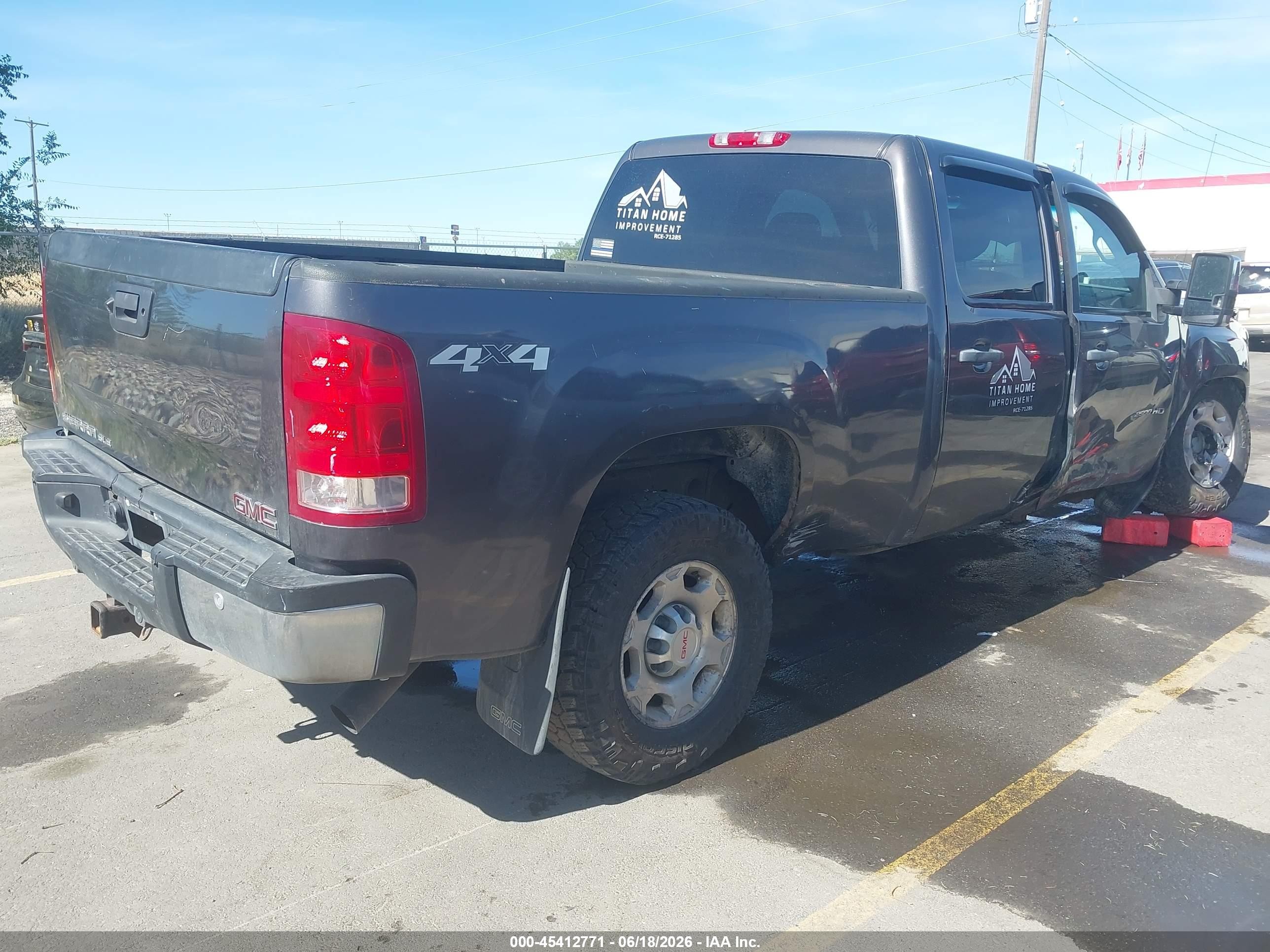 2010 Gmc Sierra 2500hd Sle Gray vin: 1GT4K0BG9AF153433
