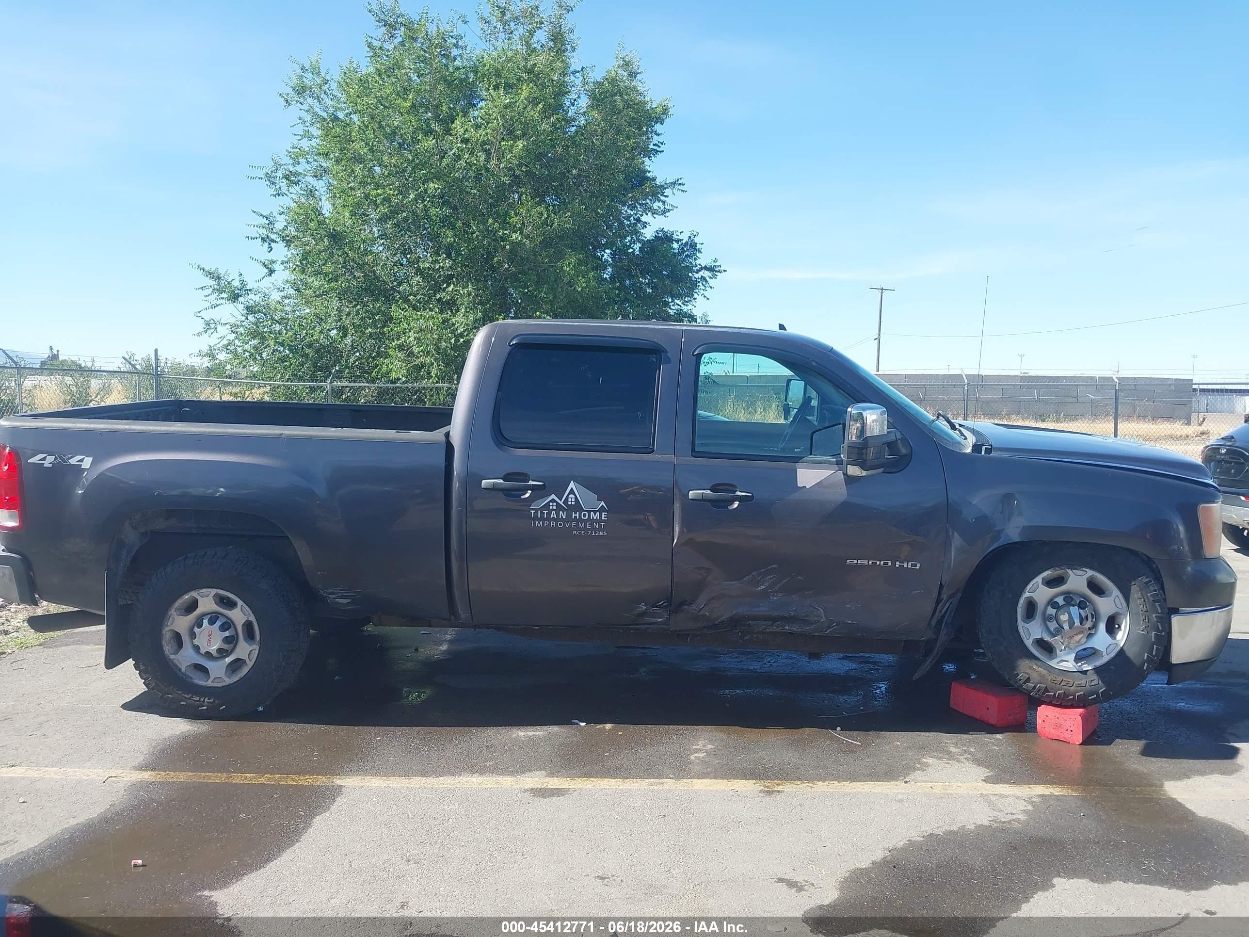 2010 Gmc Sierra 2500hd Sle Gray vin: 1GT4K0BG9AF153433