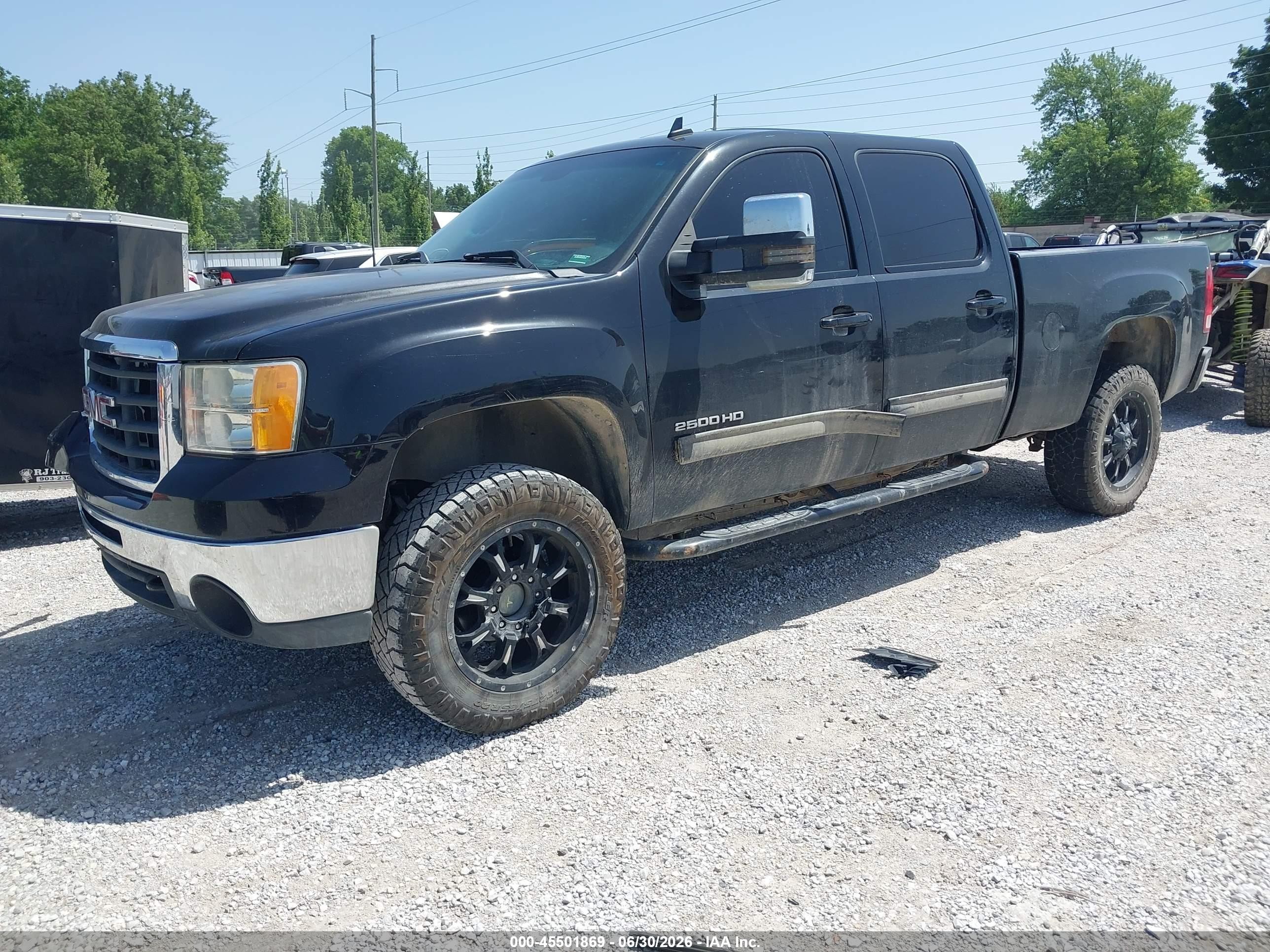 2010 Gmc Sierra 2500hd Slt Black vin: 1GT4K1BG0AF146439