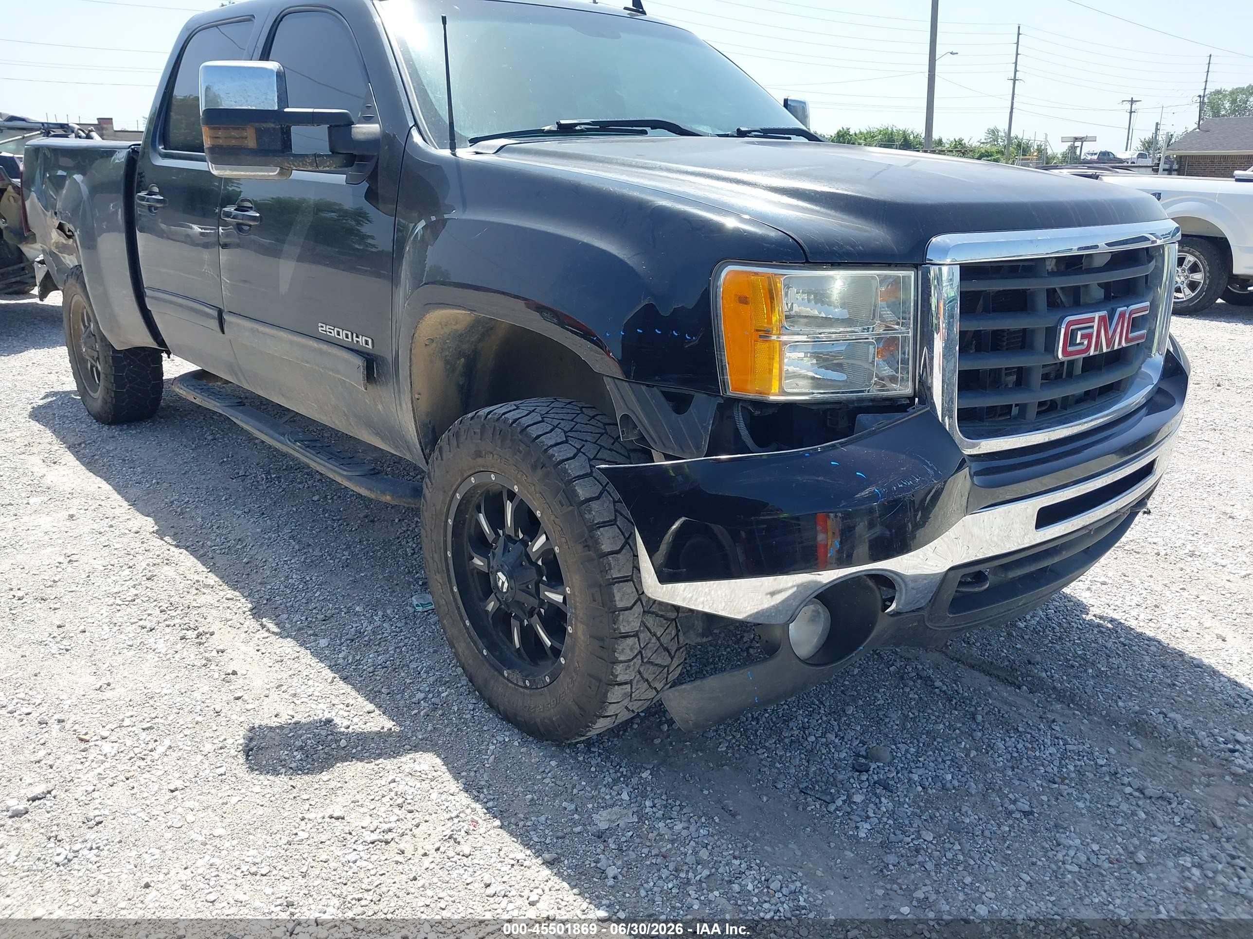 2010 Gmc Sierra 2500hd Slt Black vin: 1GT4K1BG0AF146439