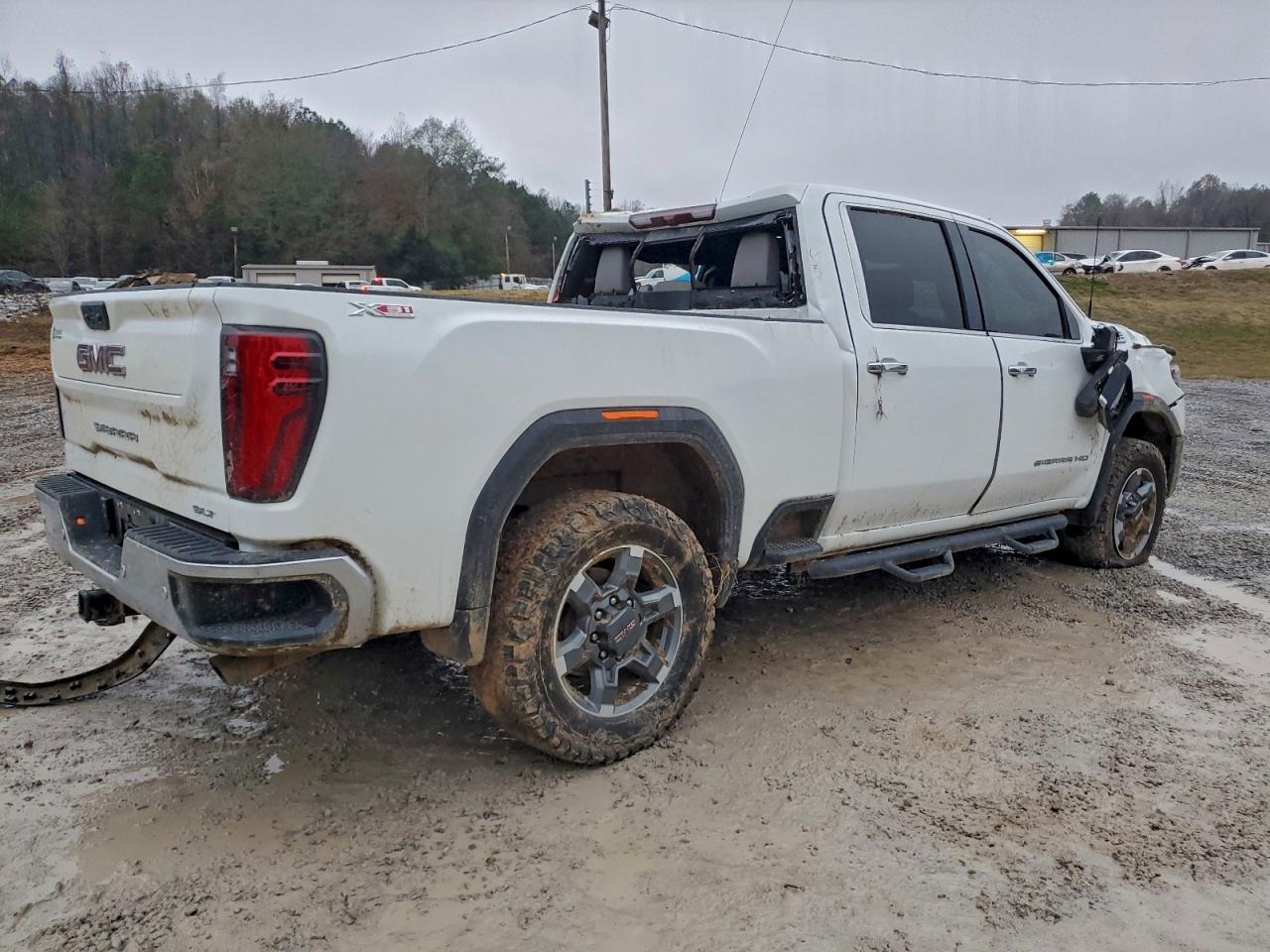 2025 Gmc Sierra K2500 Slt White vin: 1GT4UNE71SF149445