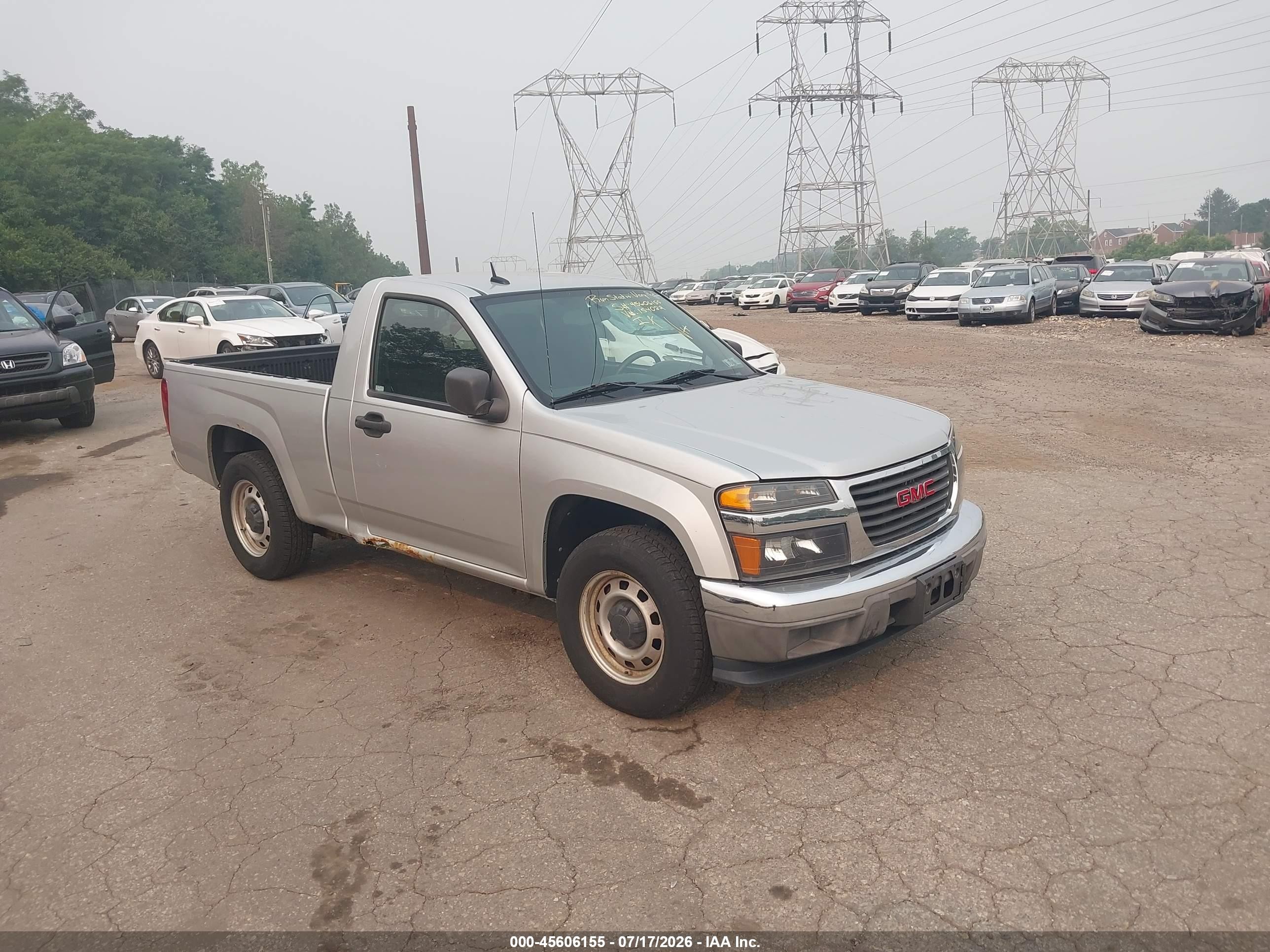 2012 Gmc Canyon Work Truck Silver vin: 1GTC5LF91C8154082