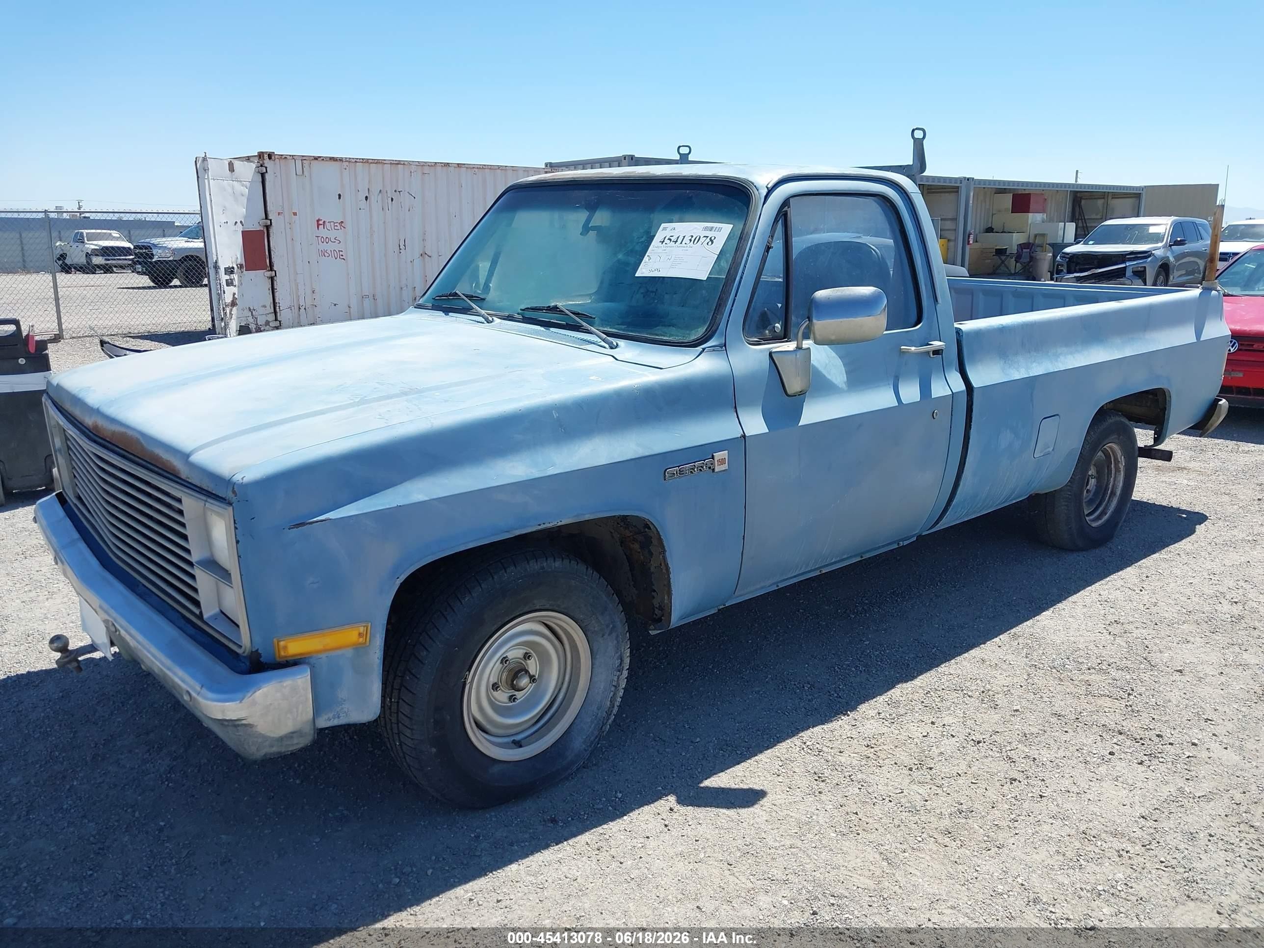 1983 Gmc C1500   Blue vin: 1GTCC14D6DF710692