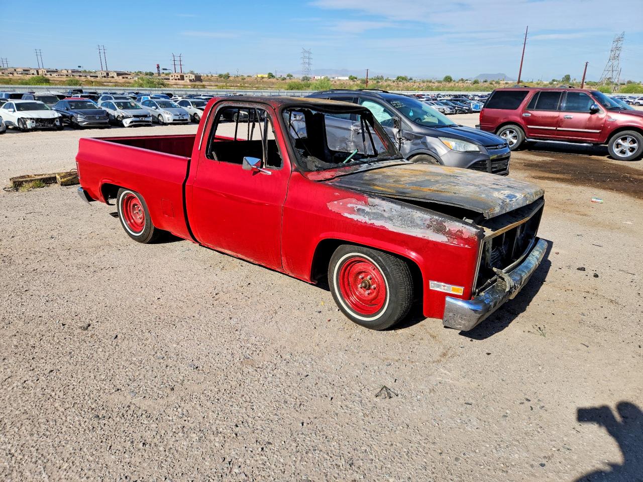 1985 Gmc C1500 Red vin: 1GTCC14H5FJ518554