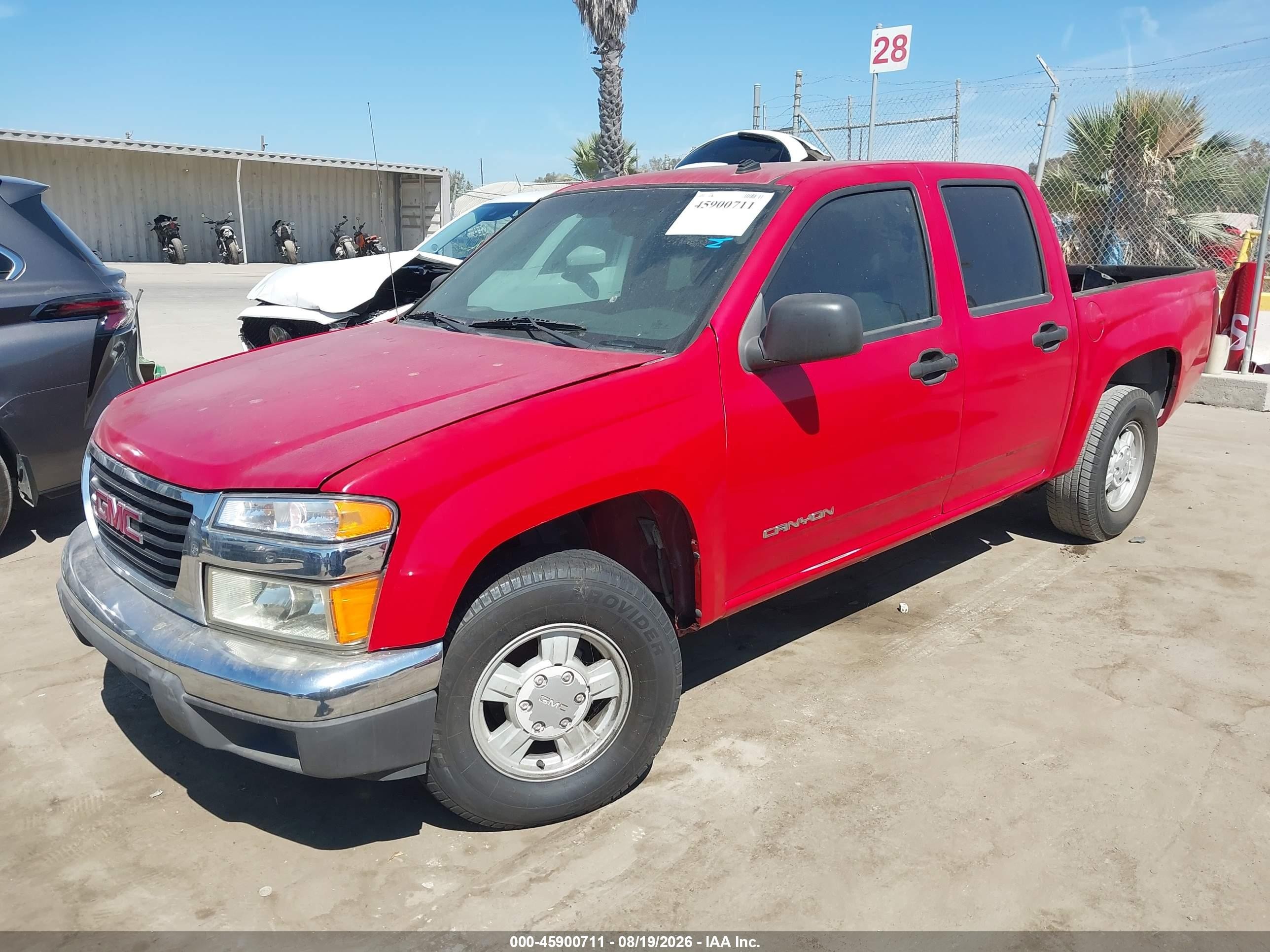 2005 Gmc Canyon Sle Red vin: 1GTCS136358178264