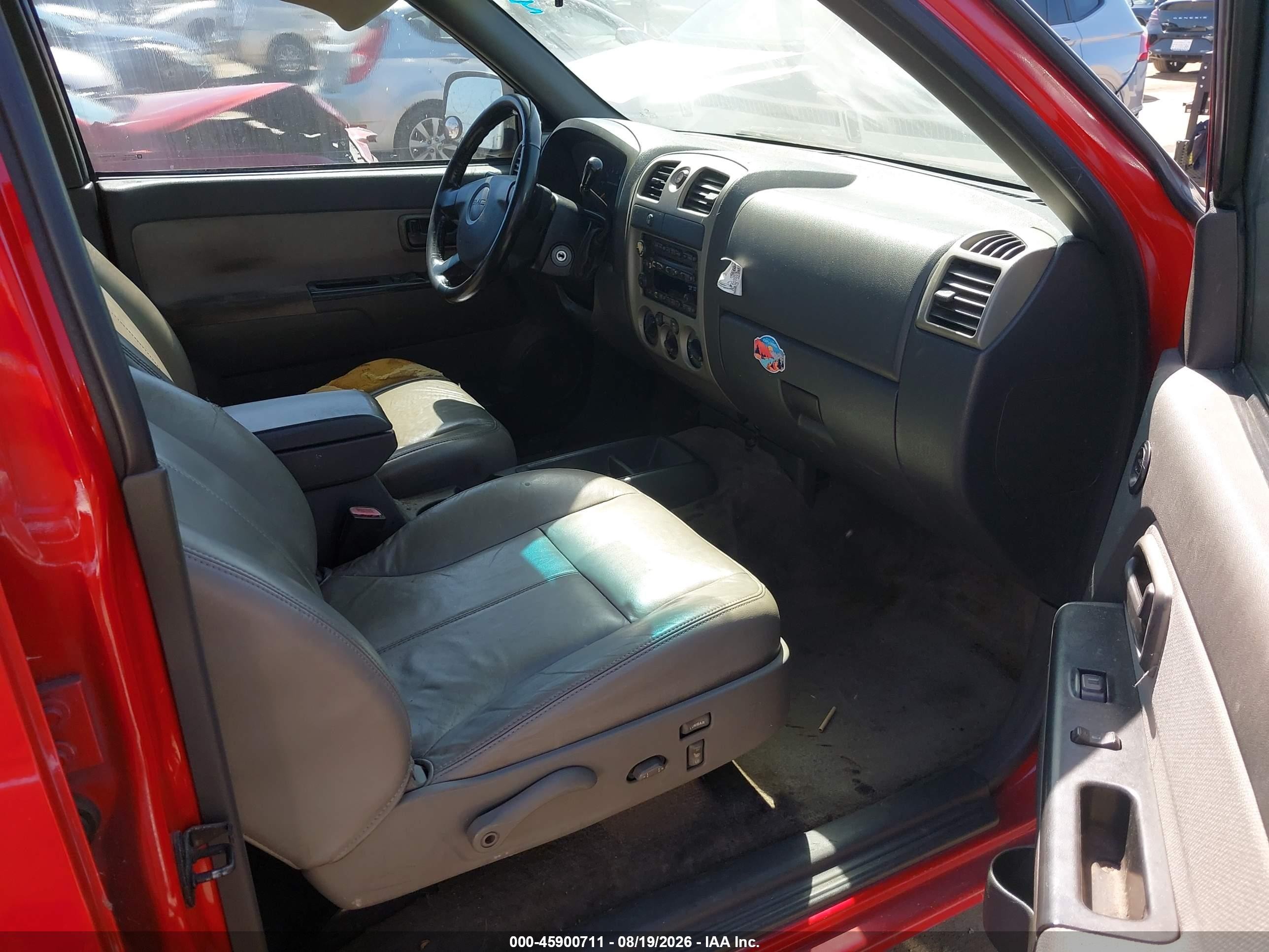 2005 Gmc Canyon Sle Red vin: 1GTCS136358178264
