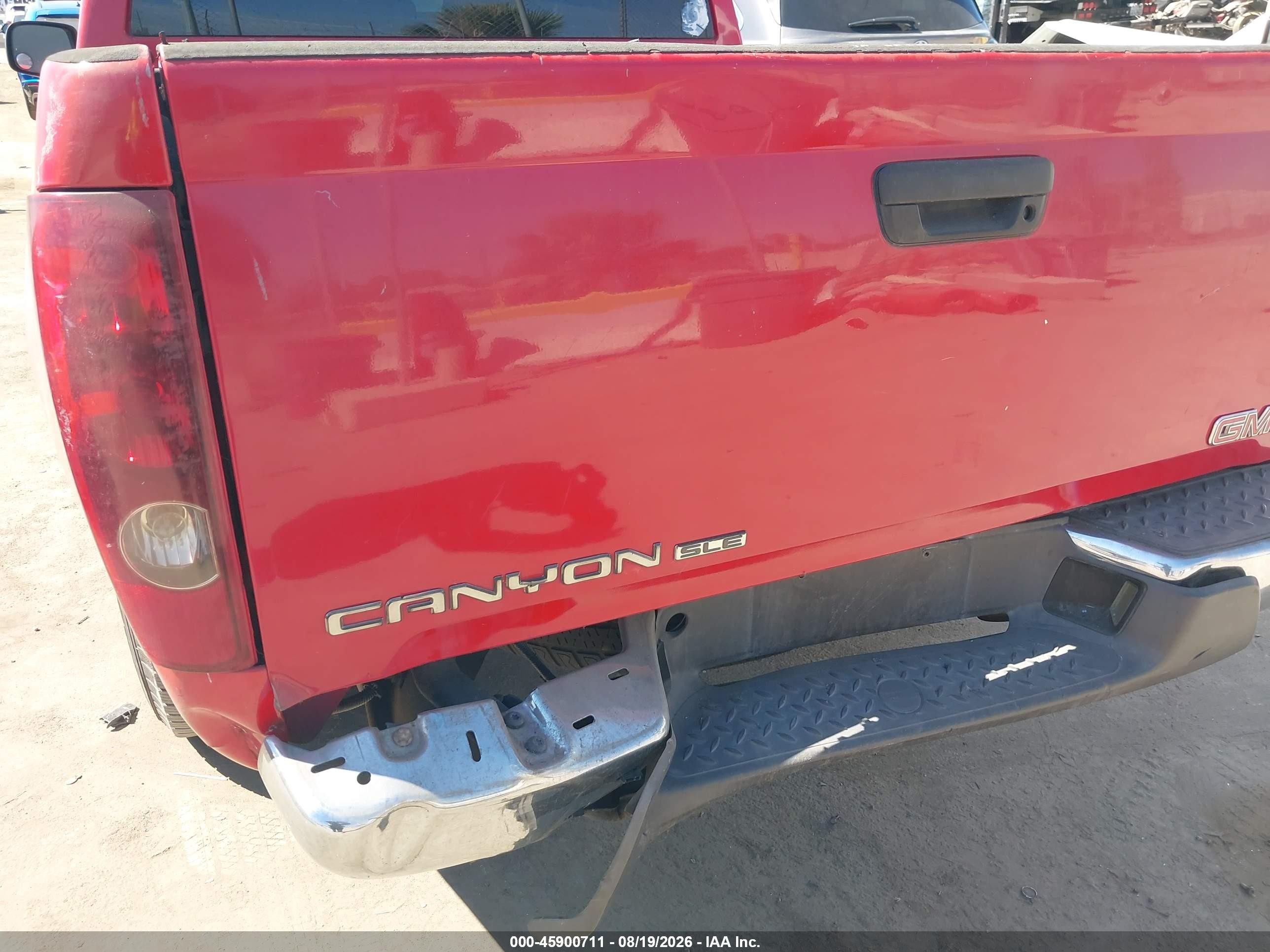 2005 Gmc Canyon Sle Red vin: 1GTCS136358178264