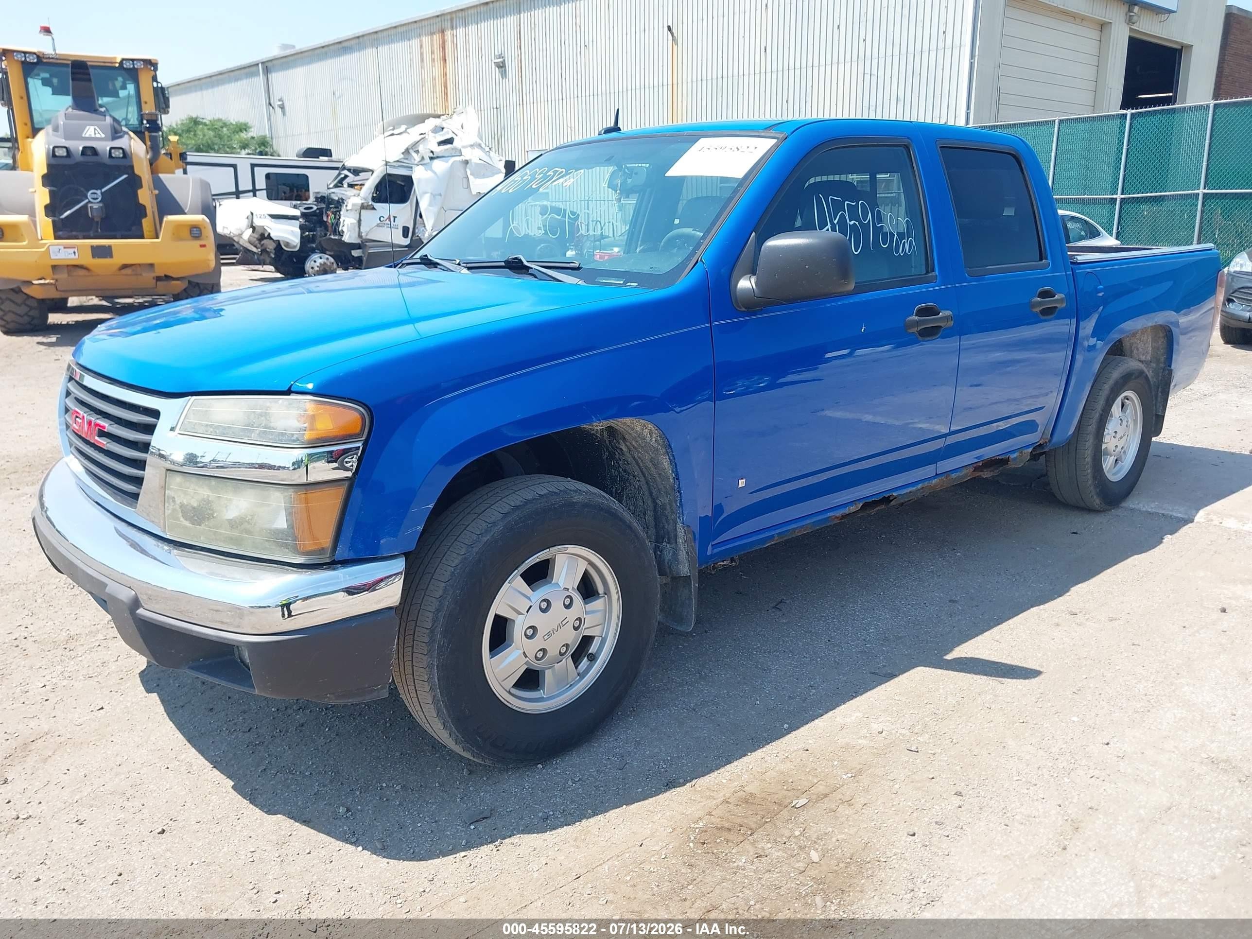 2007 Gmc Canyon Sle1 Blue vin: 1GTCS139578100033