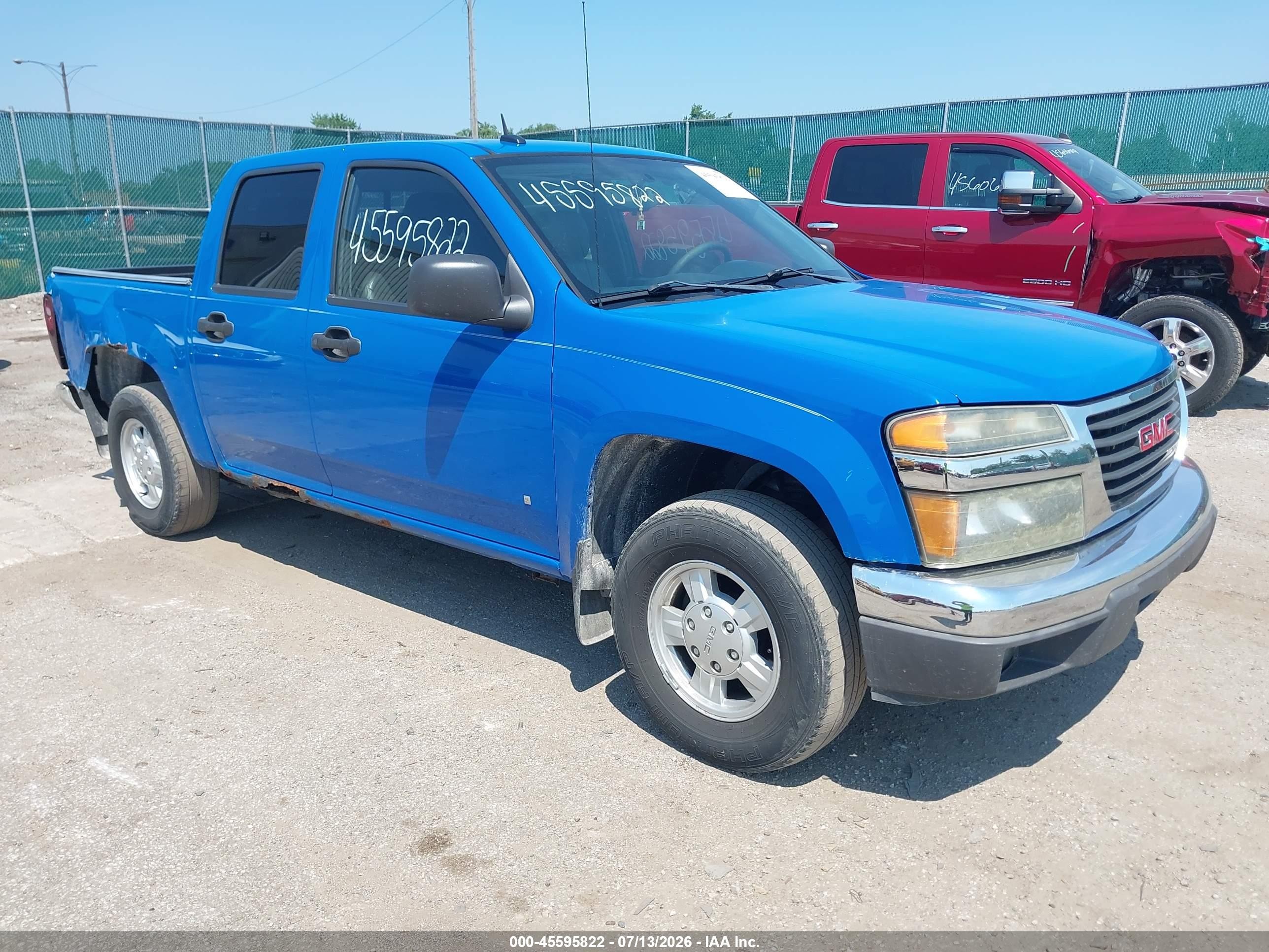 2007 Gmc Canyon Sle1 Blue vin: 1GTCS139578100033