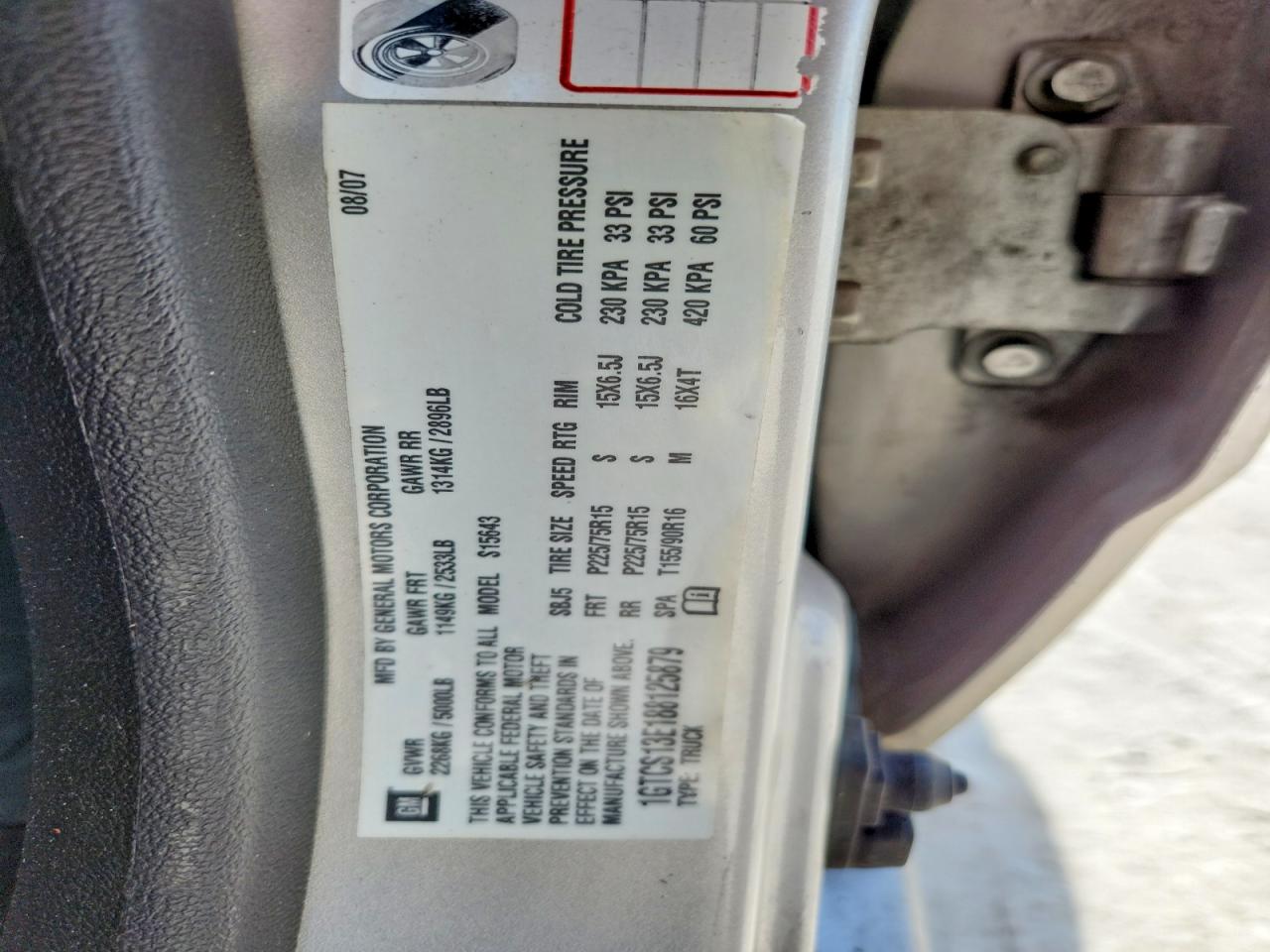 2008 Gmc Canyon Cream vin: 1GTCS13E188125879
