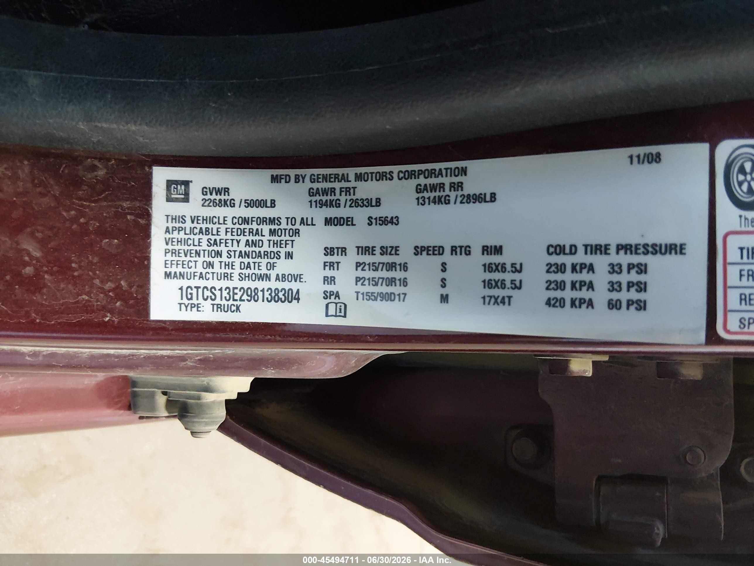 2009 Gmc Canyon Sle1 Purple vin: 1GTCS13E298138304