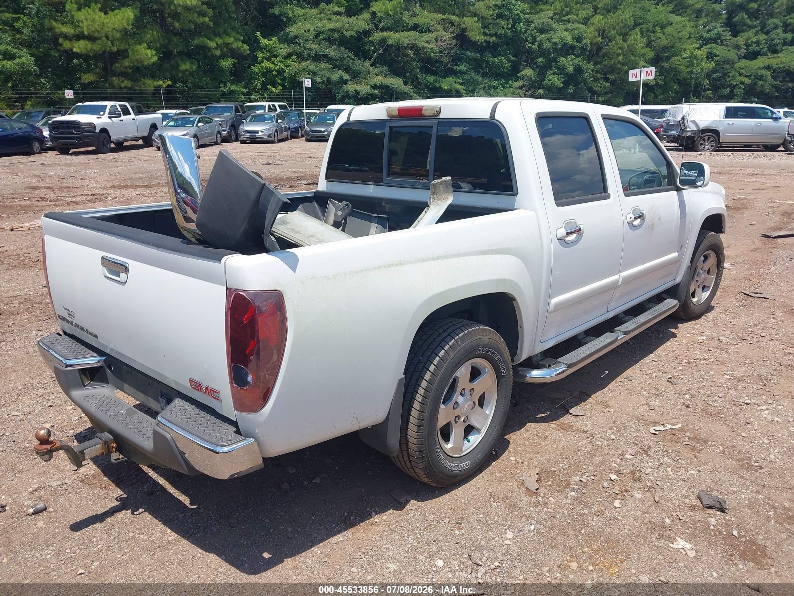2009 Gmc Canyon Sle2 White vin: 1GTCS13E498146209