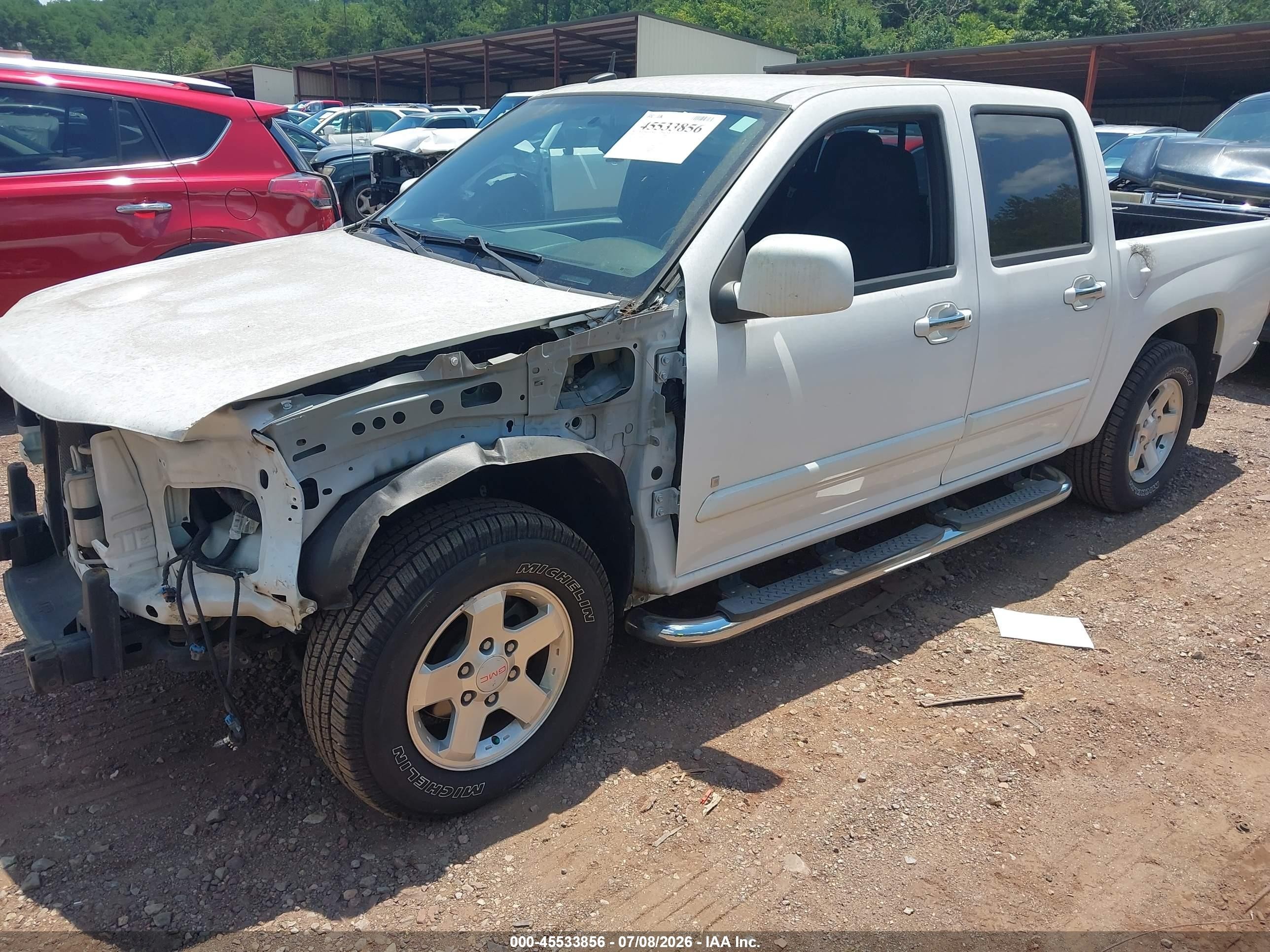 2009 Gmc Canyon Sle2 White vin: 1GTCS13E498146209