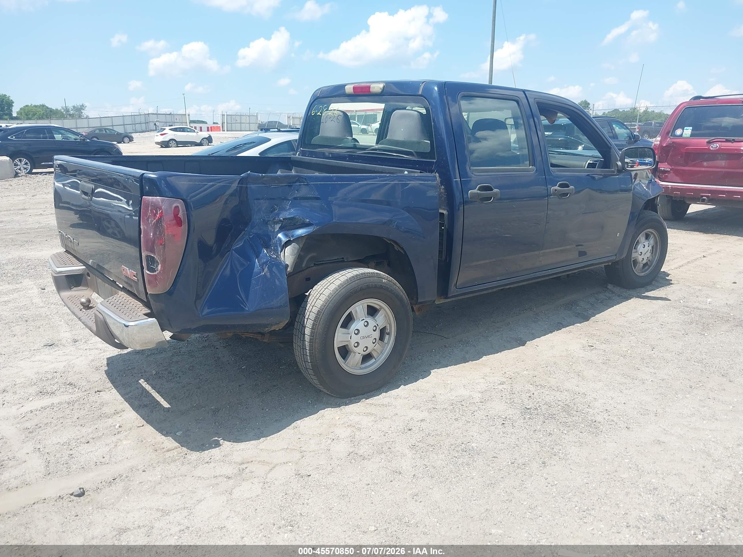 2007 Gmc Canyon Sle1 Blue vin: 1GTCS13E578118612