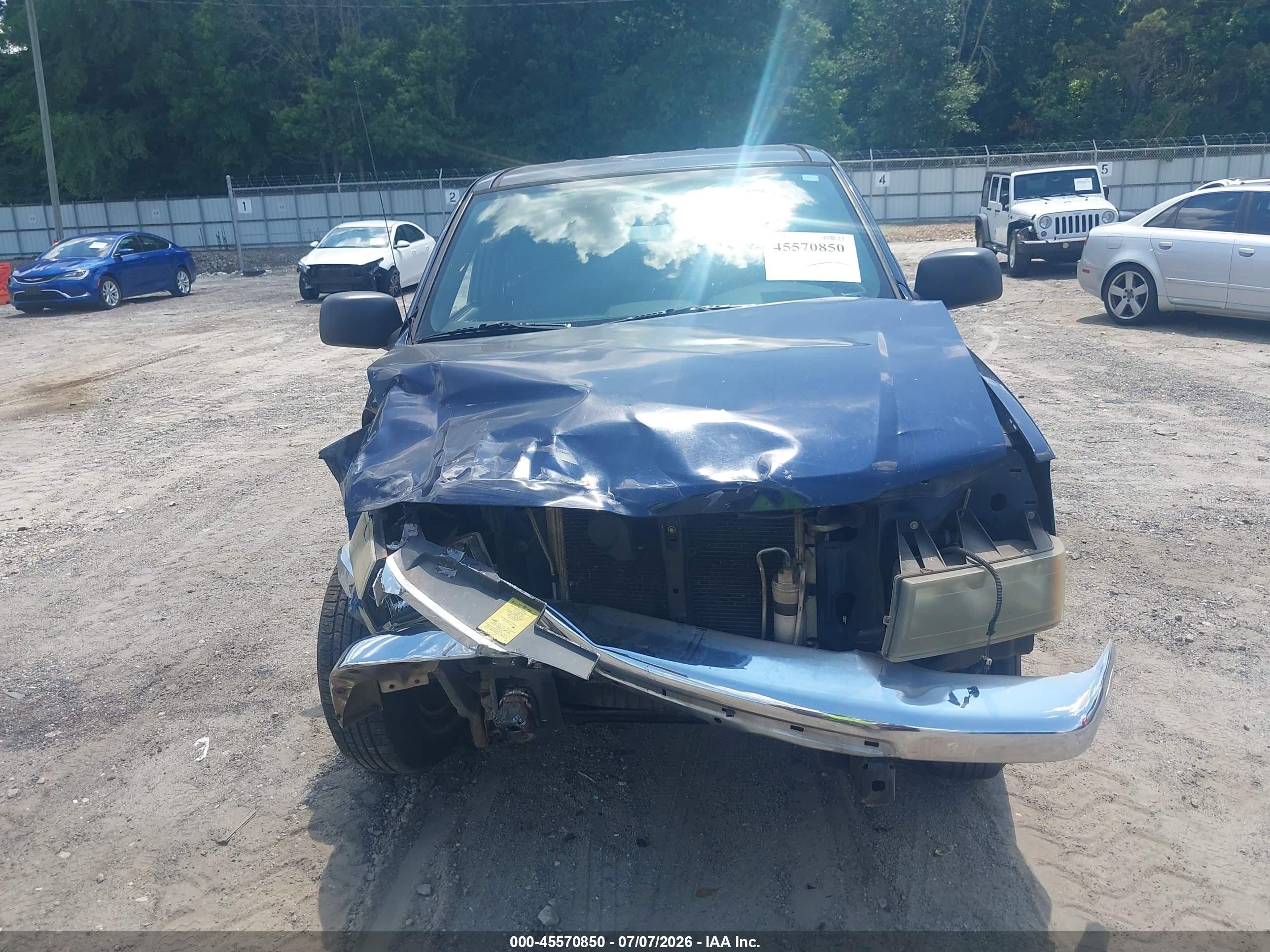 2007 Gmc Canyon Sle1 Blue vin: 1GTCS13E578118612