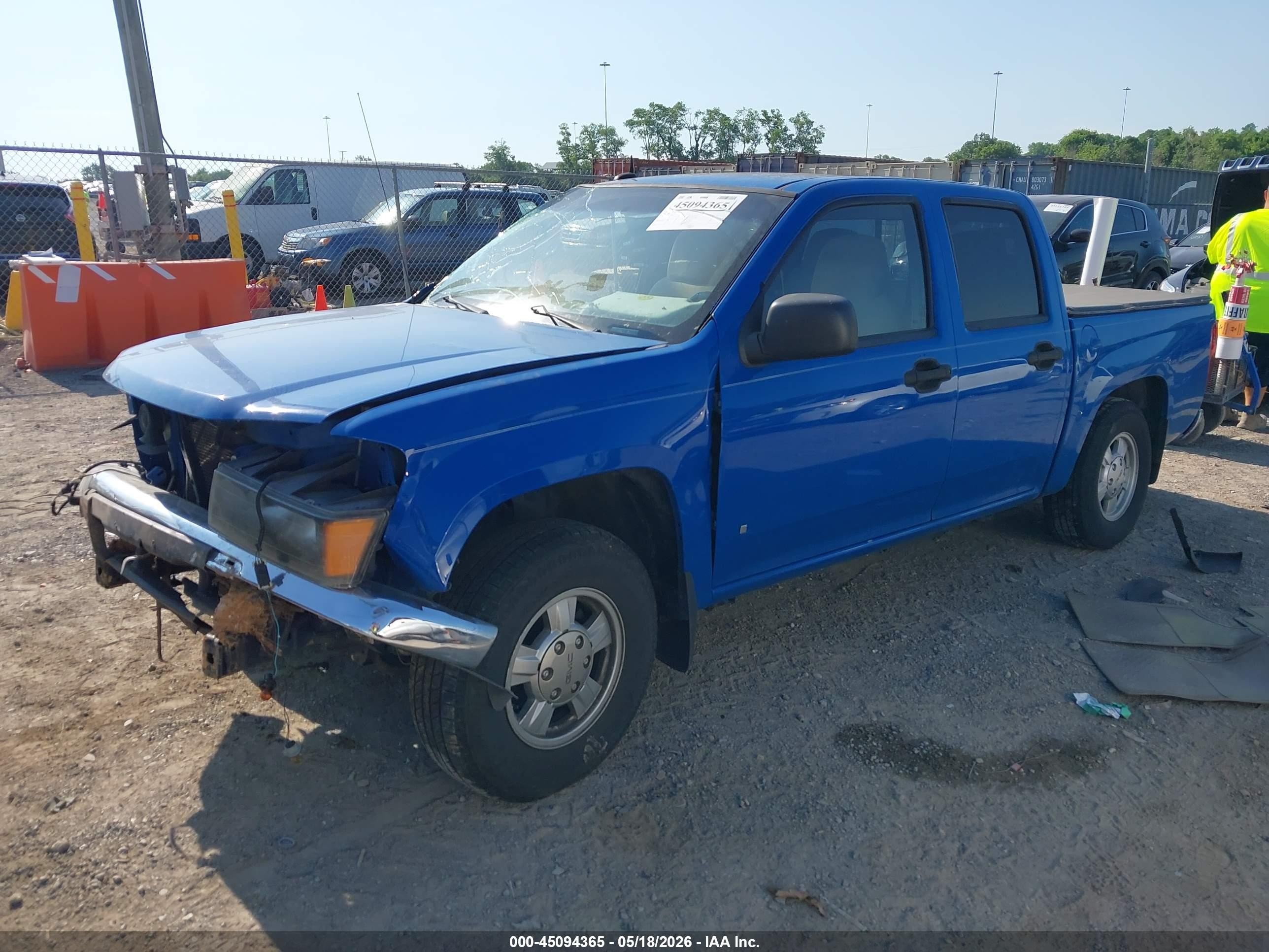 2008 Gmc Canyon Sle2 Blue vin: 1GTCS13E988173324