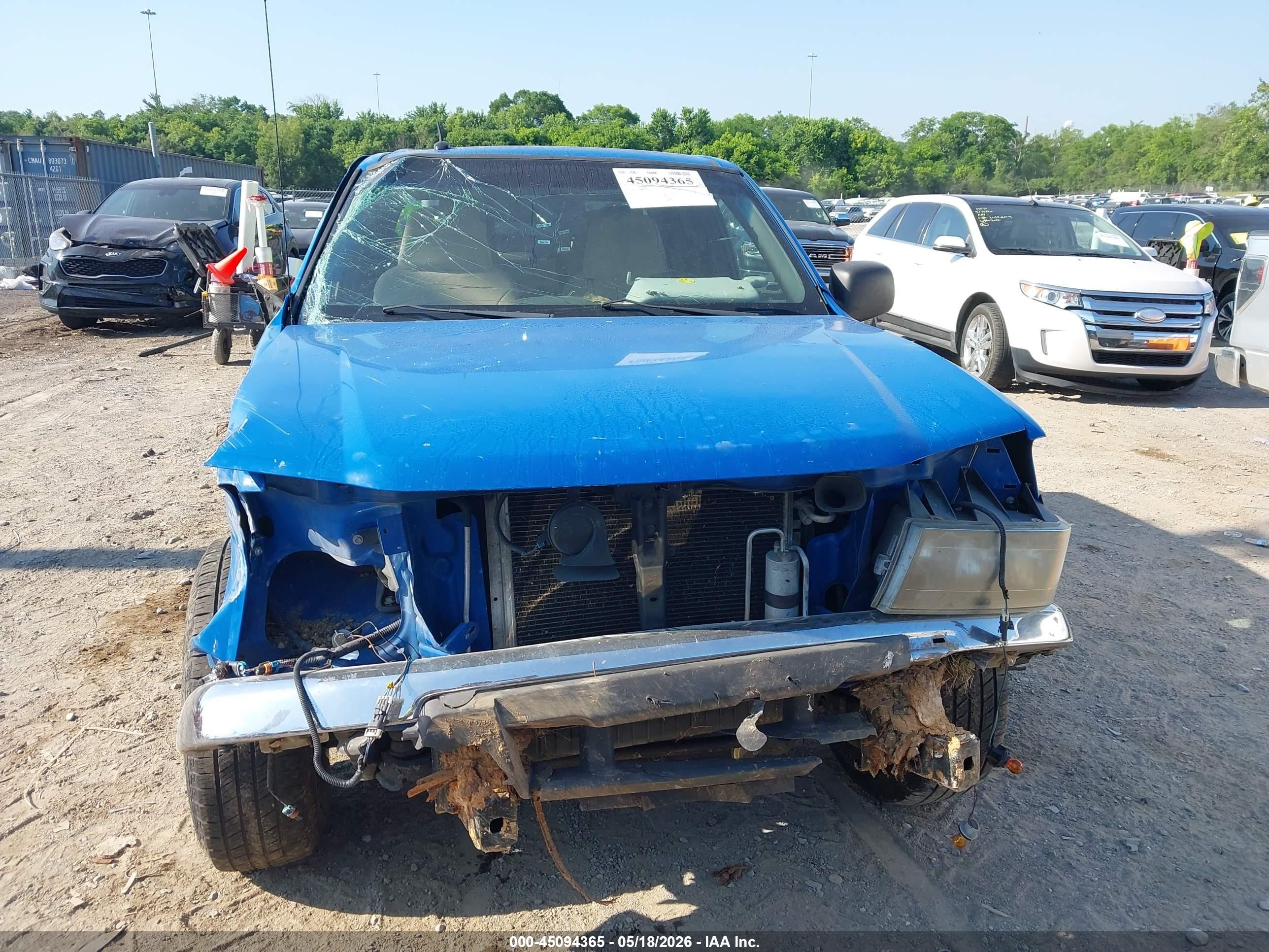 2008 Gmc Canyon Sle2 Blue vin: 1GTCS13E988173324
