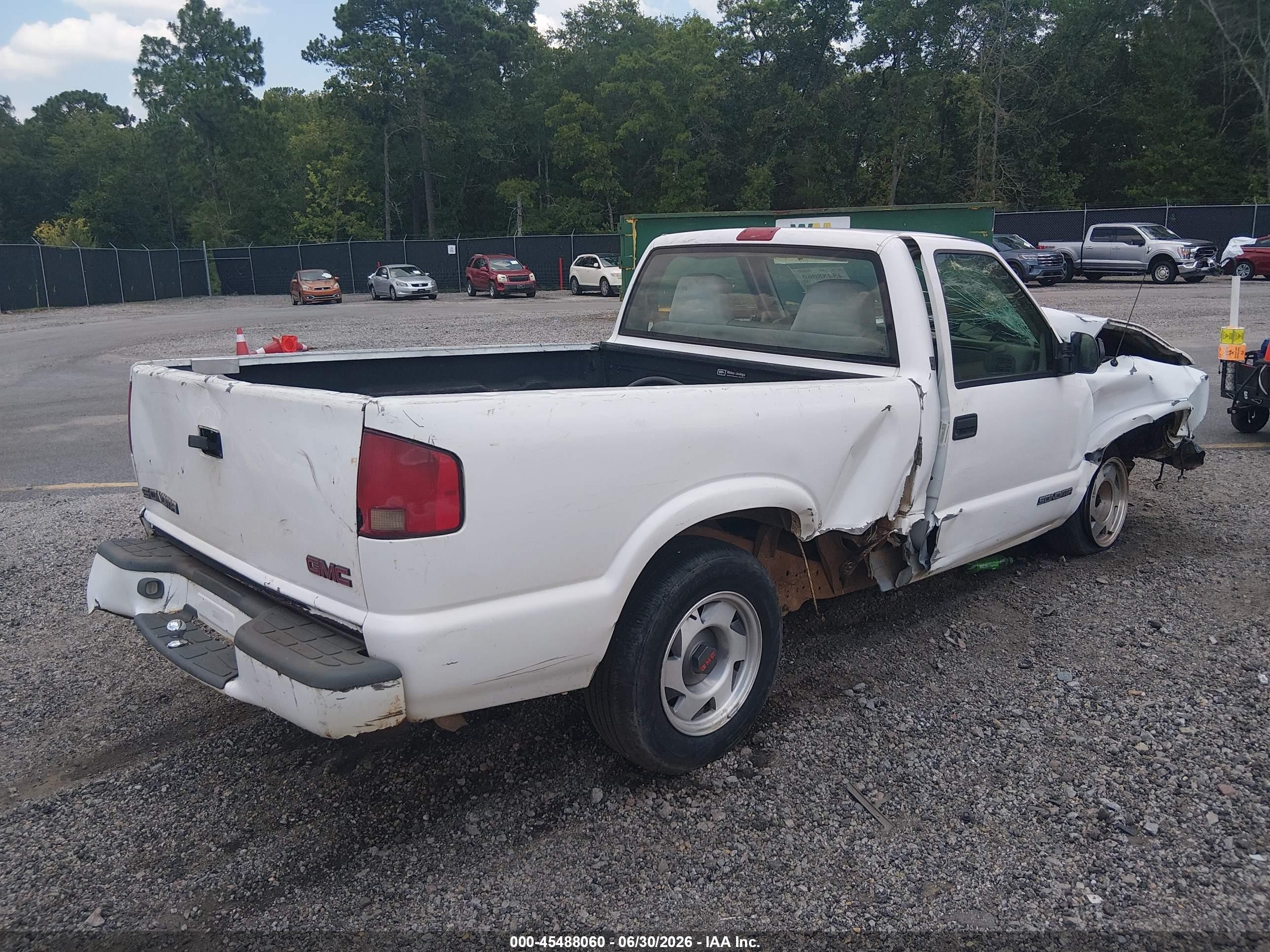 1999 Gmc Sonoma Sl Белый vin: 1GTCS1440XK503388