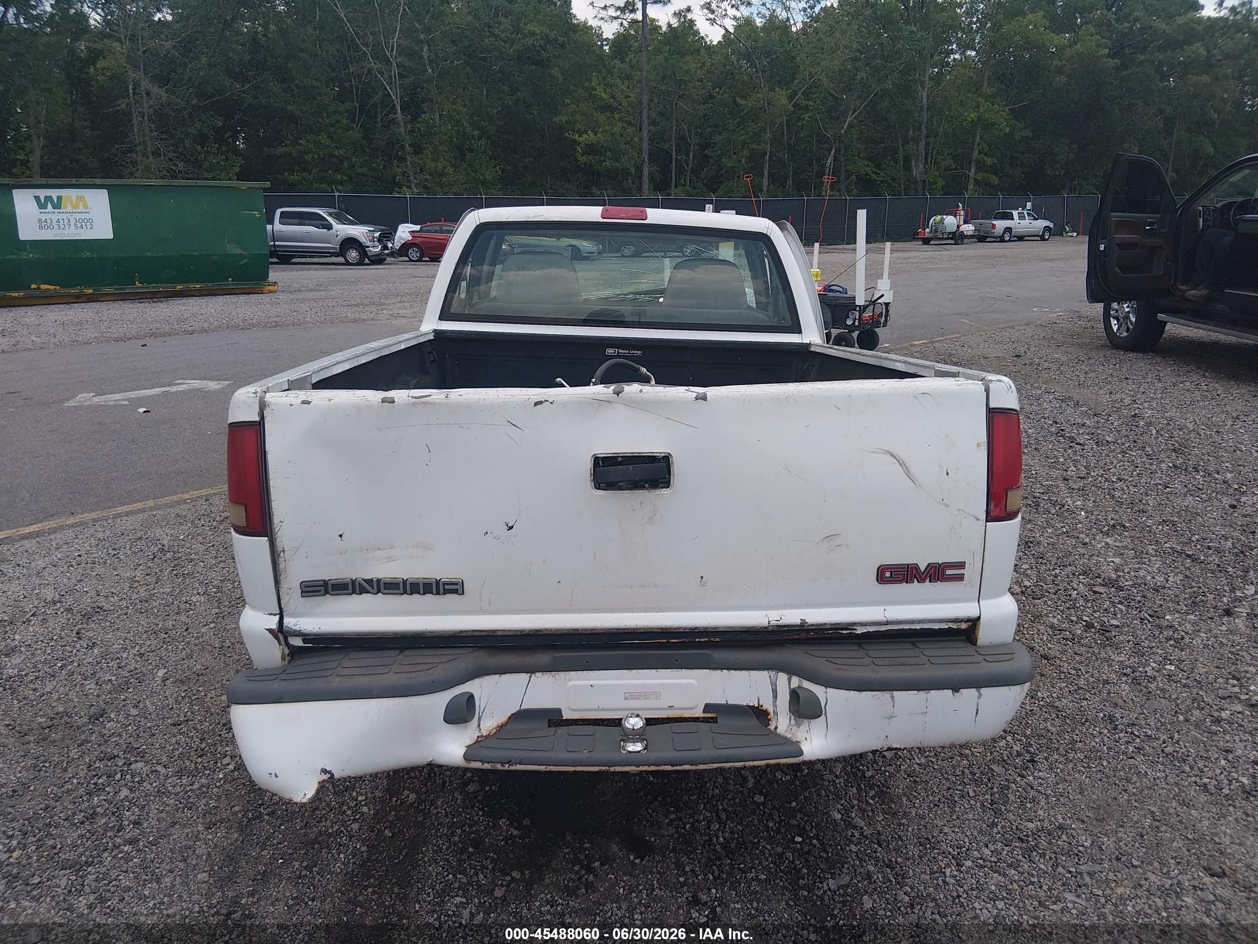 1999 Gmc Sonoma Sl Белый vin: 1GTCS1440XK503388