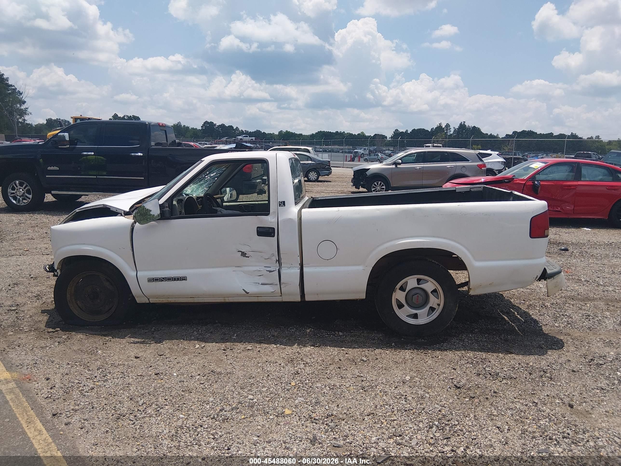 1999 Gmc Sonoma Sl Белый vin: 1GTCS1440XK503388