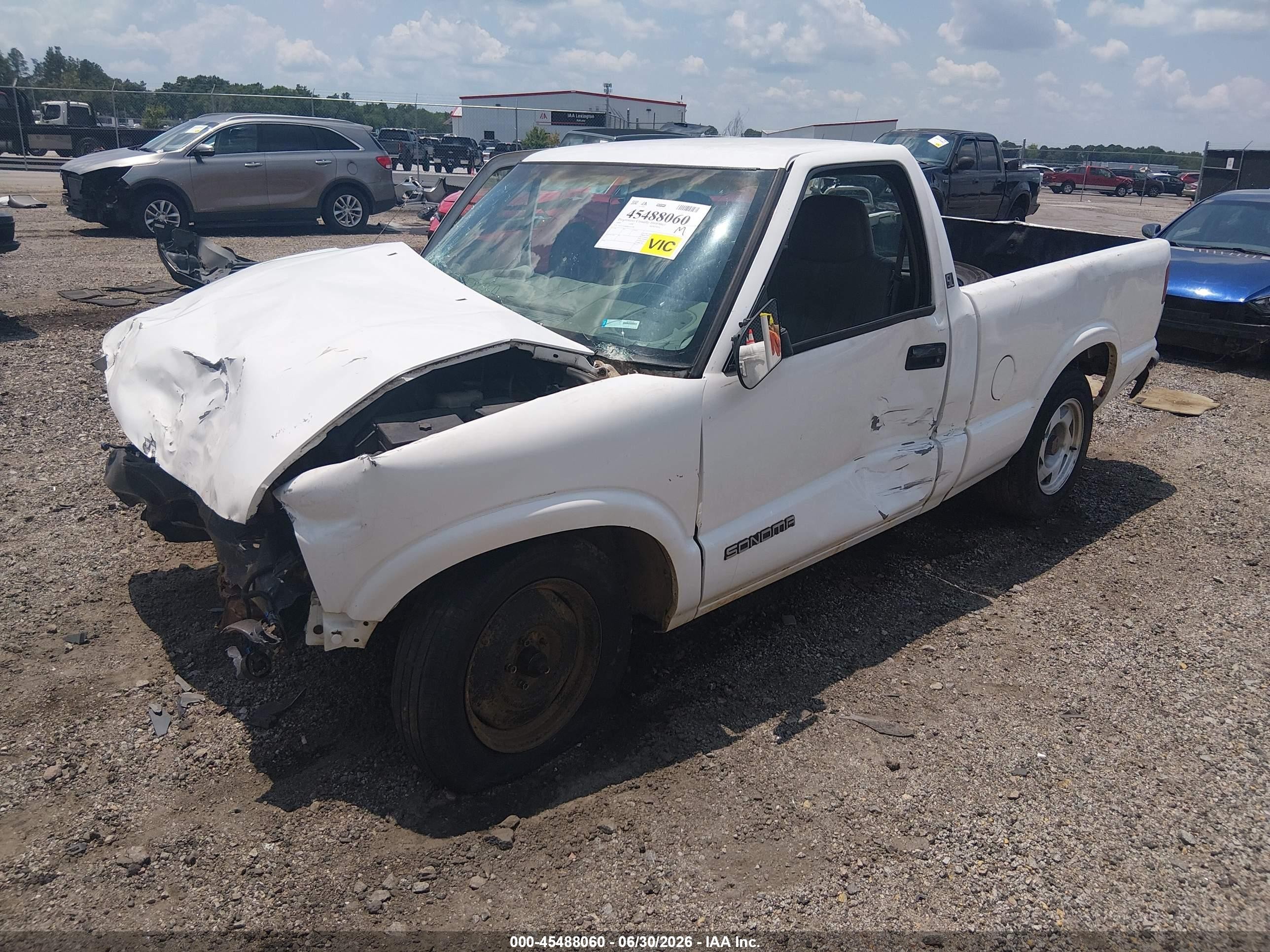 1999 Gmc Sonoma Sl Белый vin: 1GTCS1440XK503388