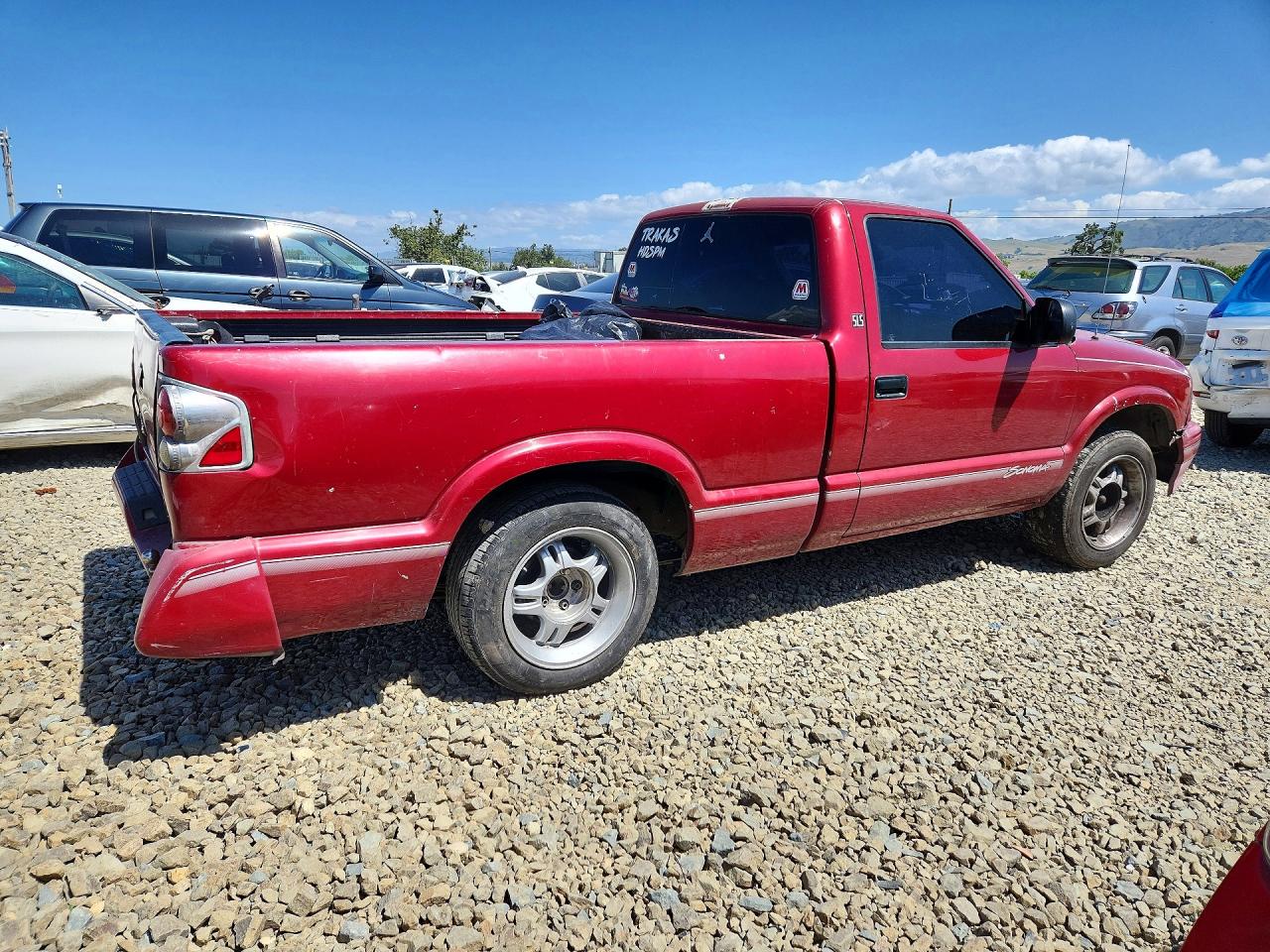 1995 Gmc Sonoma Maroon vin: 1GTCS1442S8533336