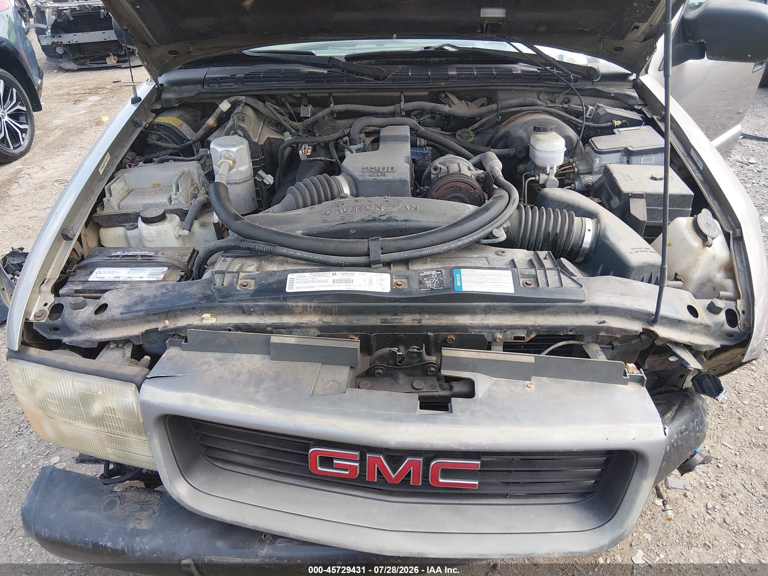 1999 Gmc Sonoma Sl Gray vin: 1GTCS1443X8506539