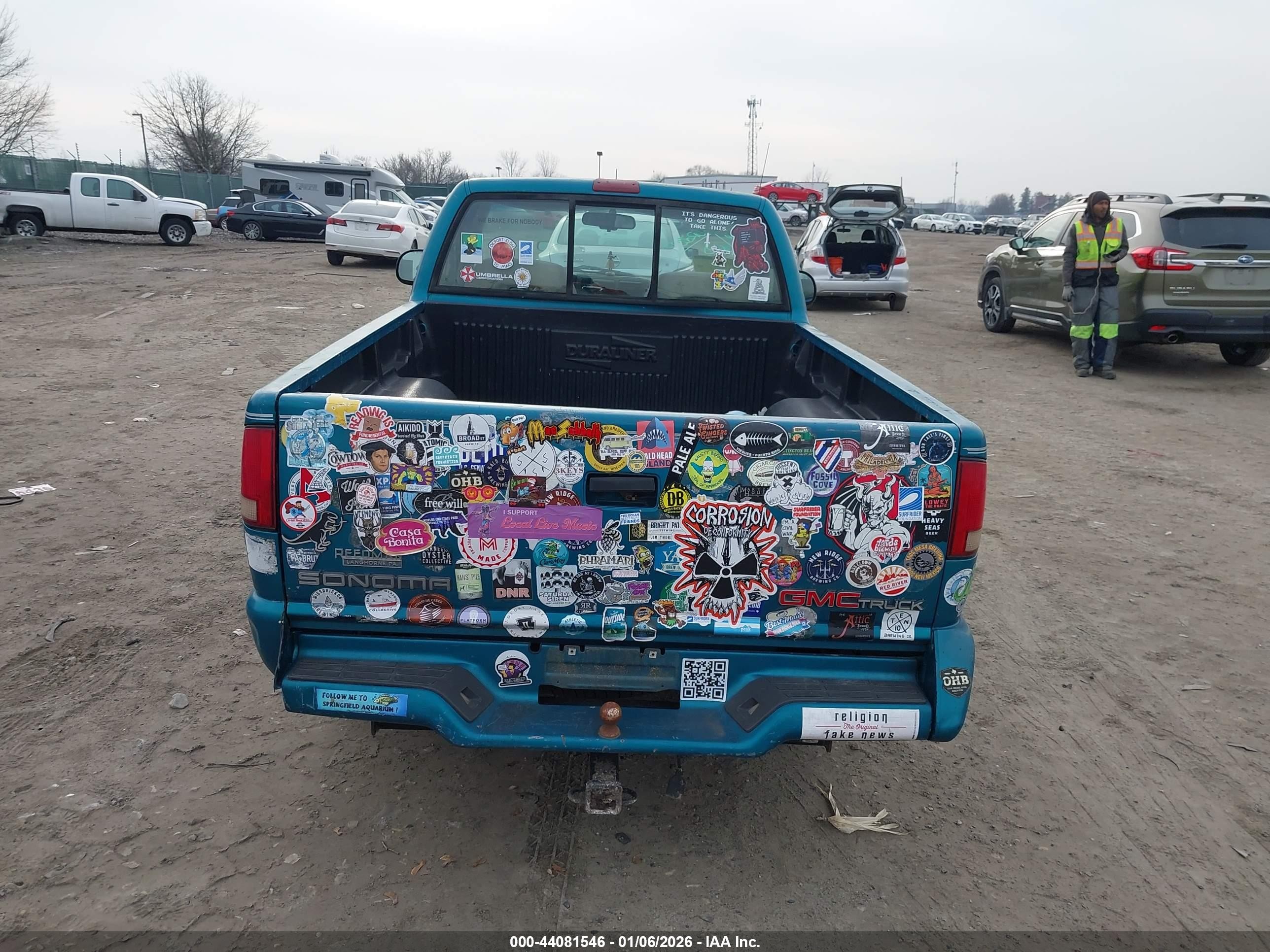 1996 Gmc Sonoma   Green vin: 1GTCS1444T8511601