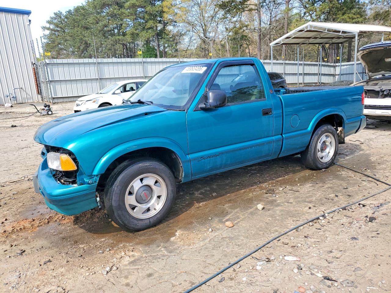 1994 Gmc Sonoma Teal vin: 1GTCS1445R8526357