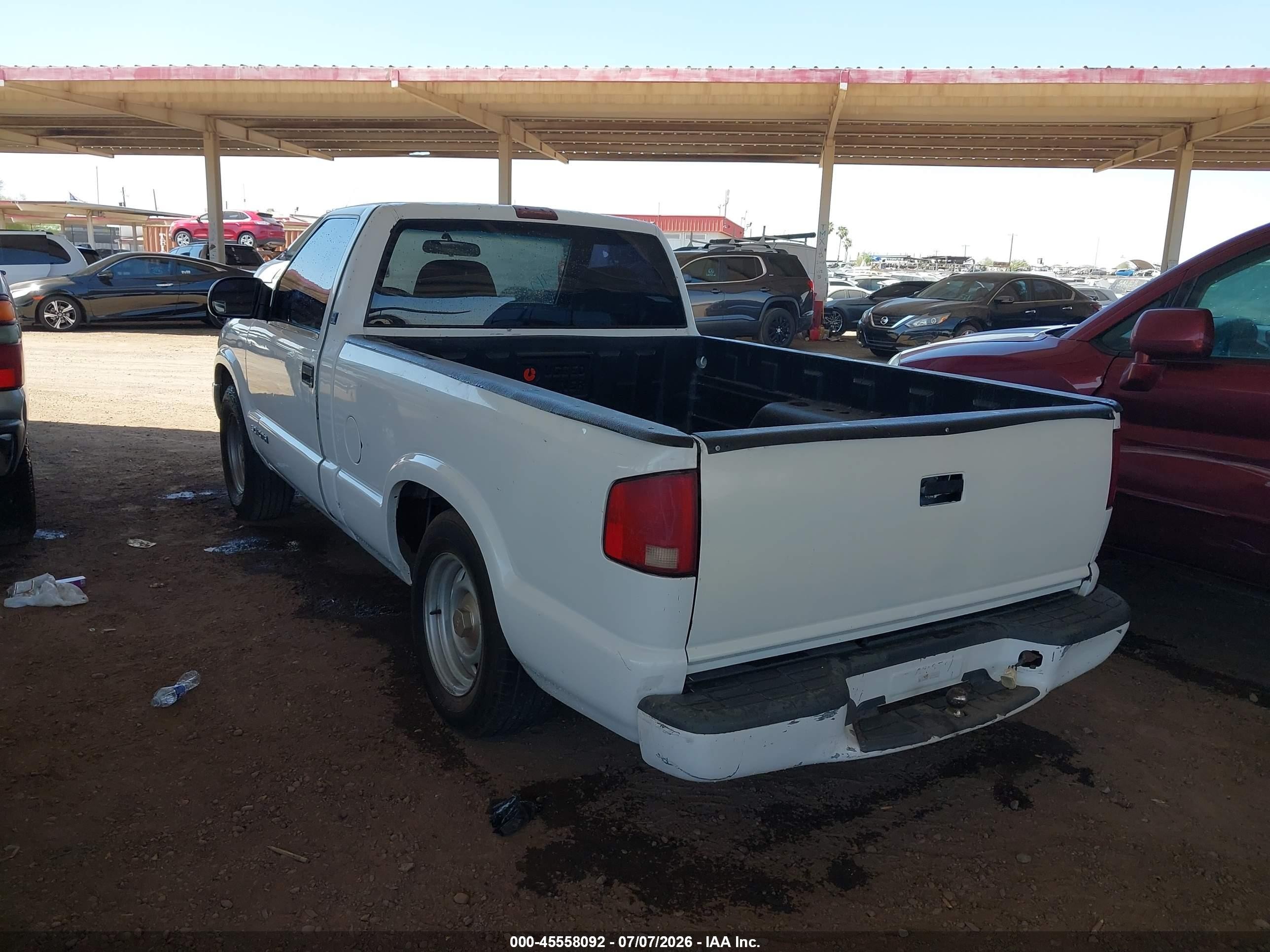 1999 Gmc Sonoma Sl White vin: 1GTCS1447XK518065