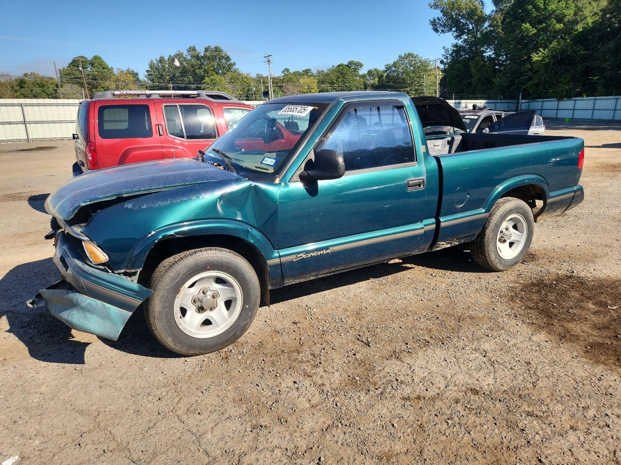 1996 Gmc Sonoma Green vin: 1GTCS1448T8506448
