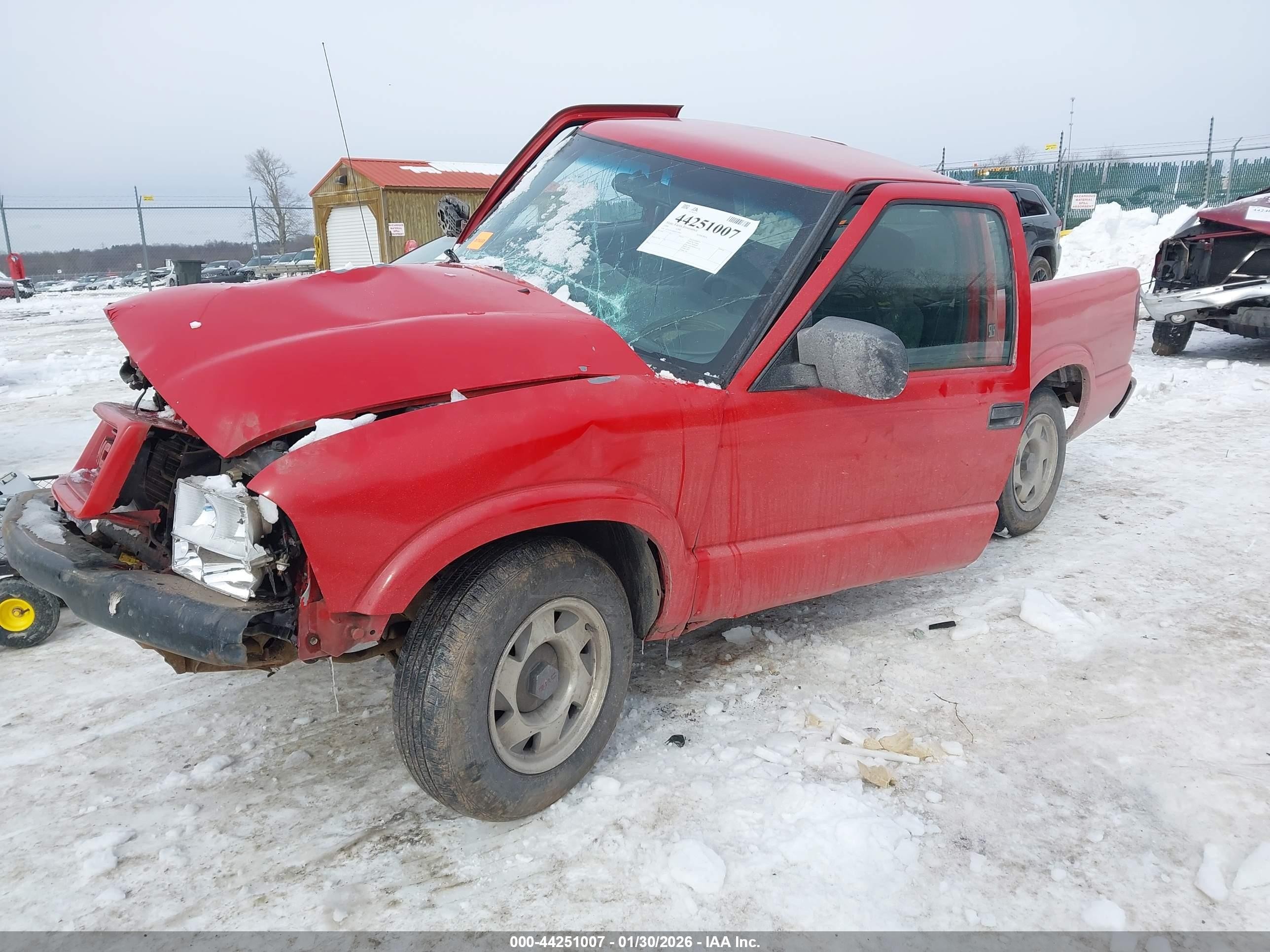 1999 Gmc Sonoma Sls Red vin: 1GTCS1448XK512890