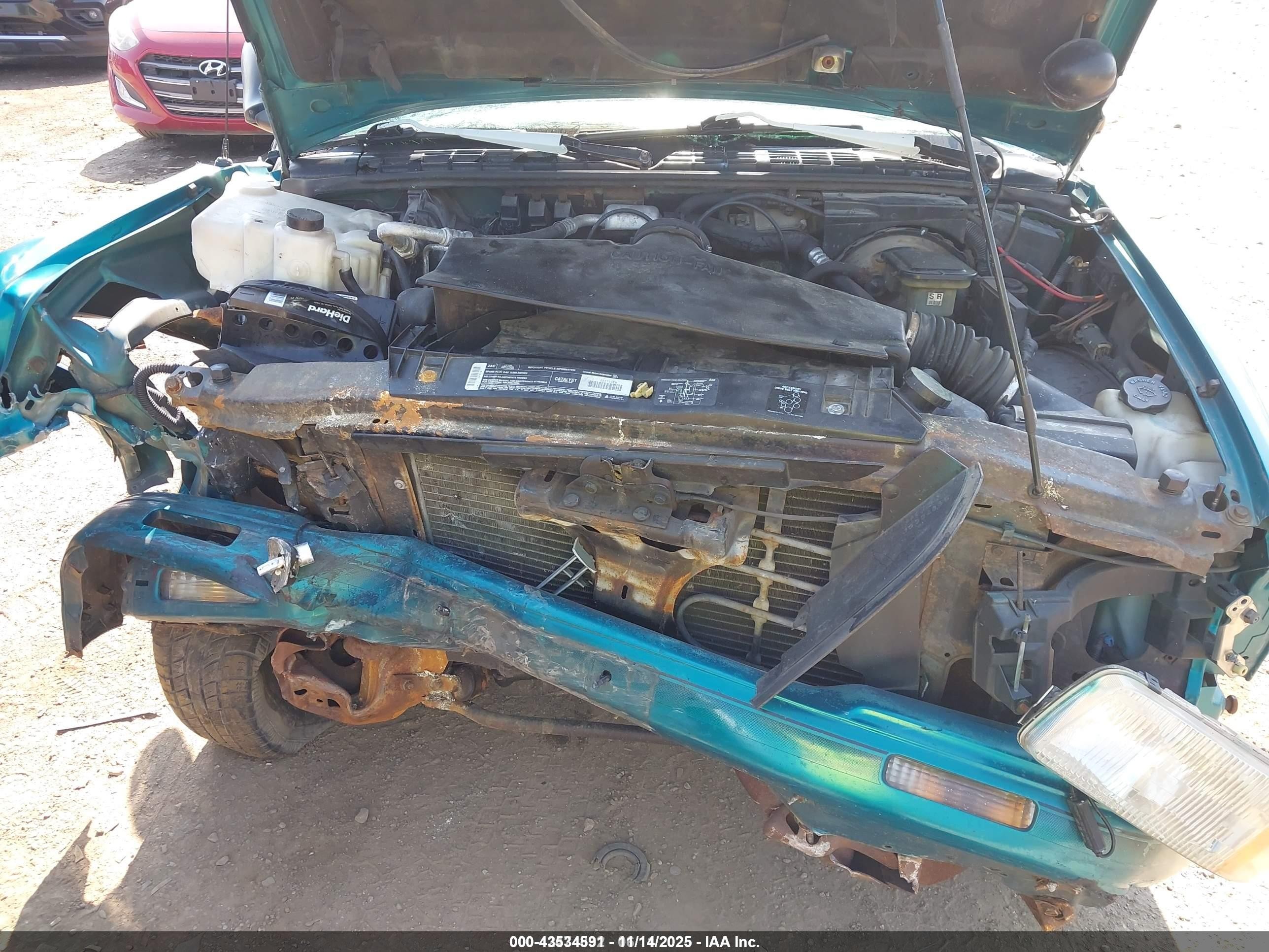 1994 Gmc Sonoma   Green vin: 1GTCS1449R8521663